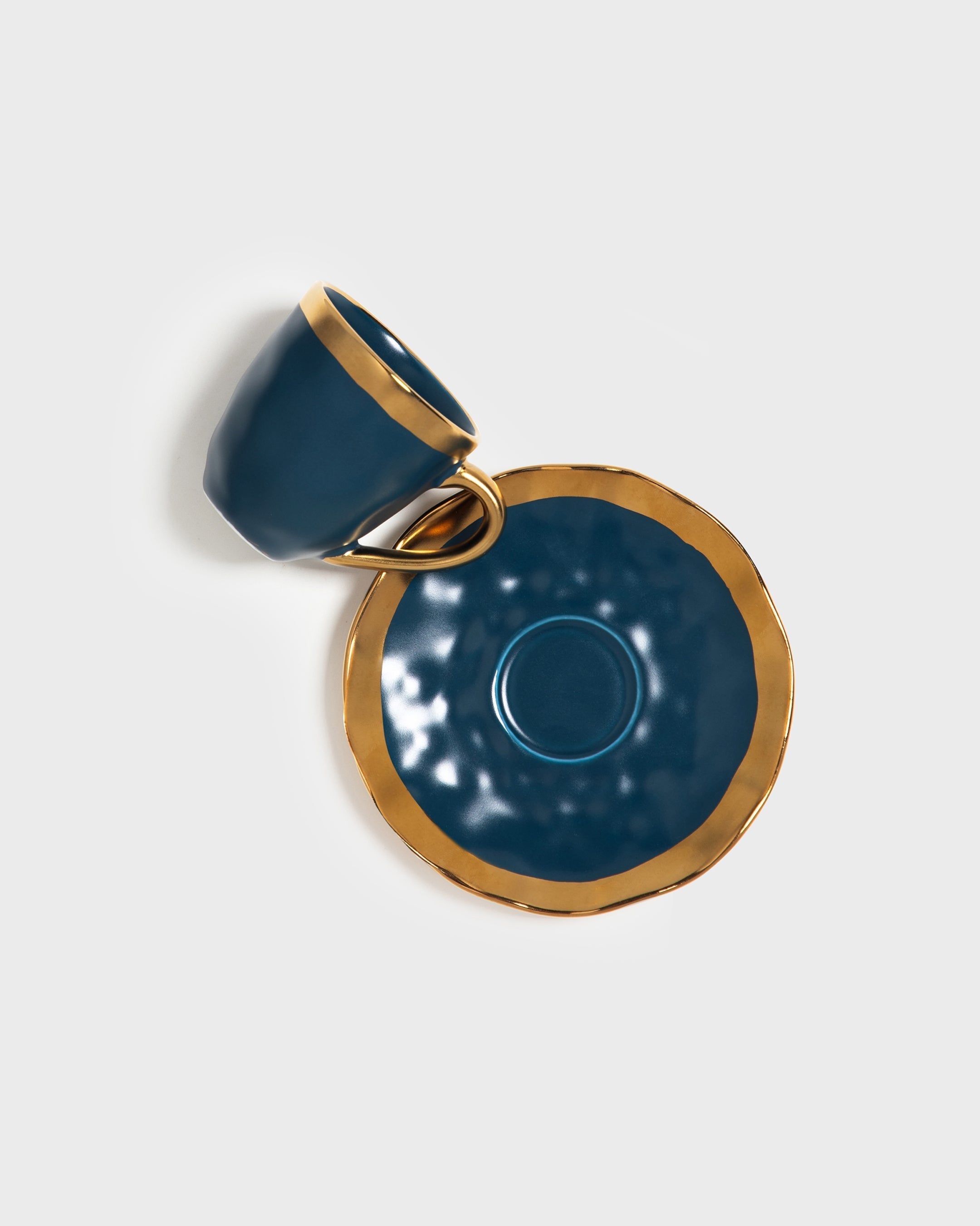 Espresso Cup and Saucer Mediterraneo Cobalt Blue