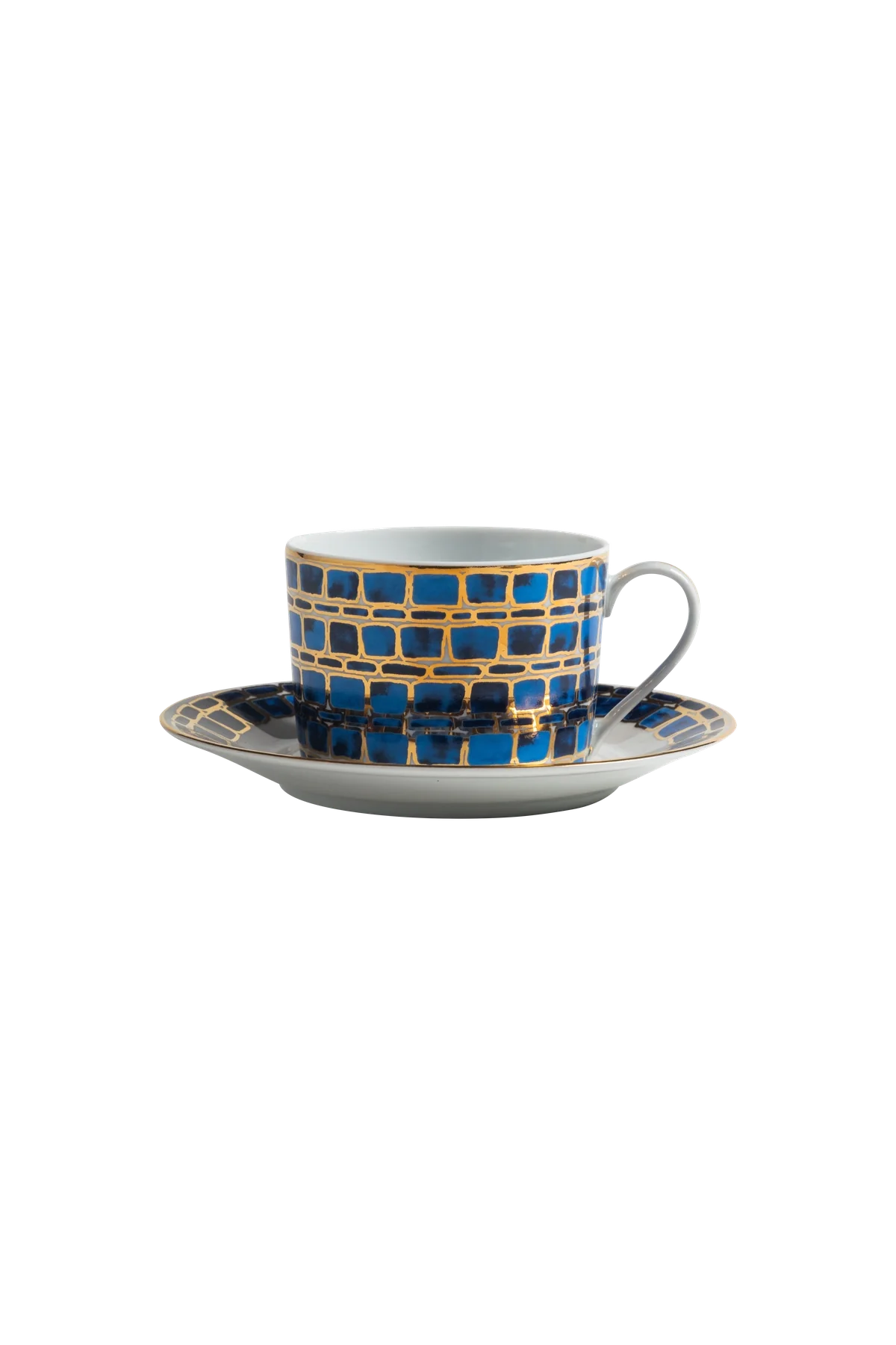 Tea Cup and Saucer Jade Blue