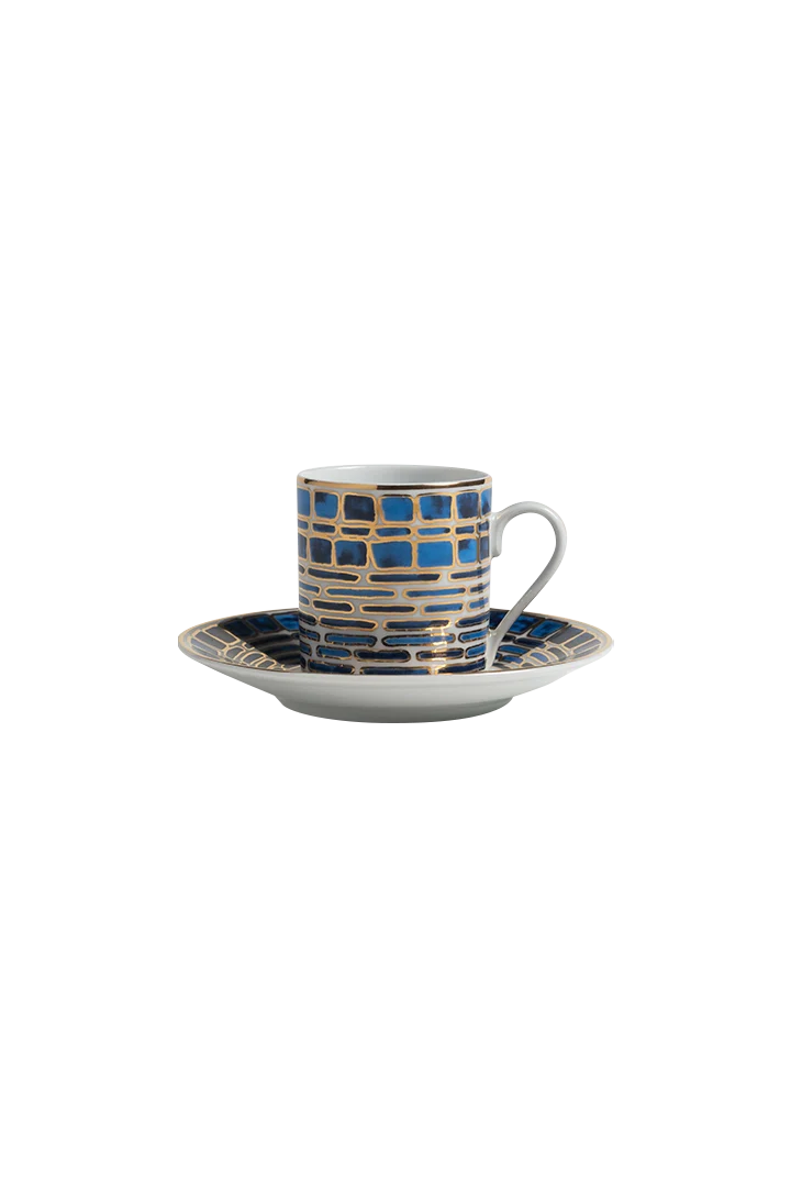 Espresso Cup and Saucer Jade Blue