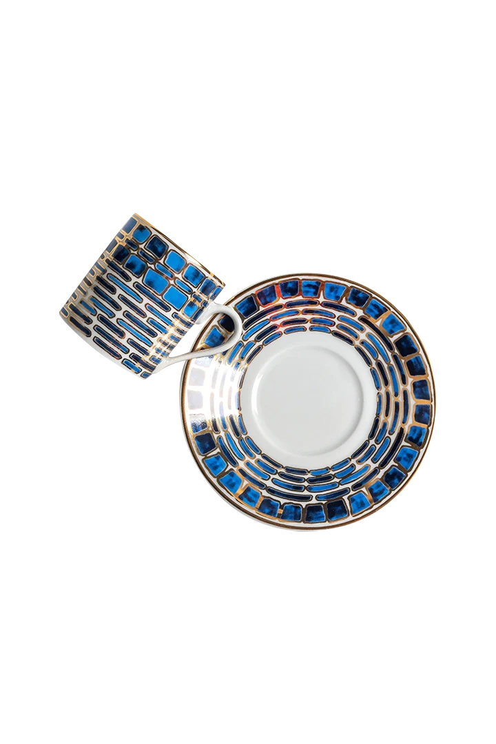 Espresso Cup and Saucer Jade Blue