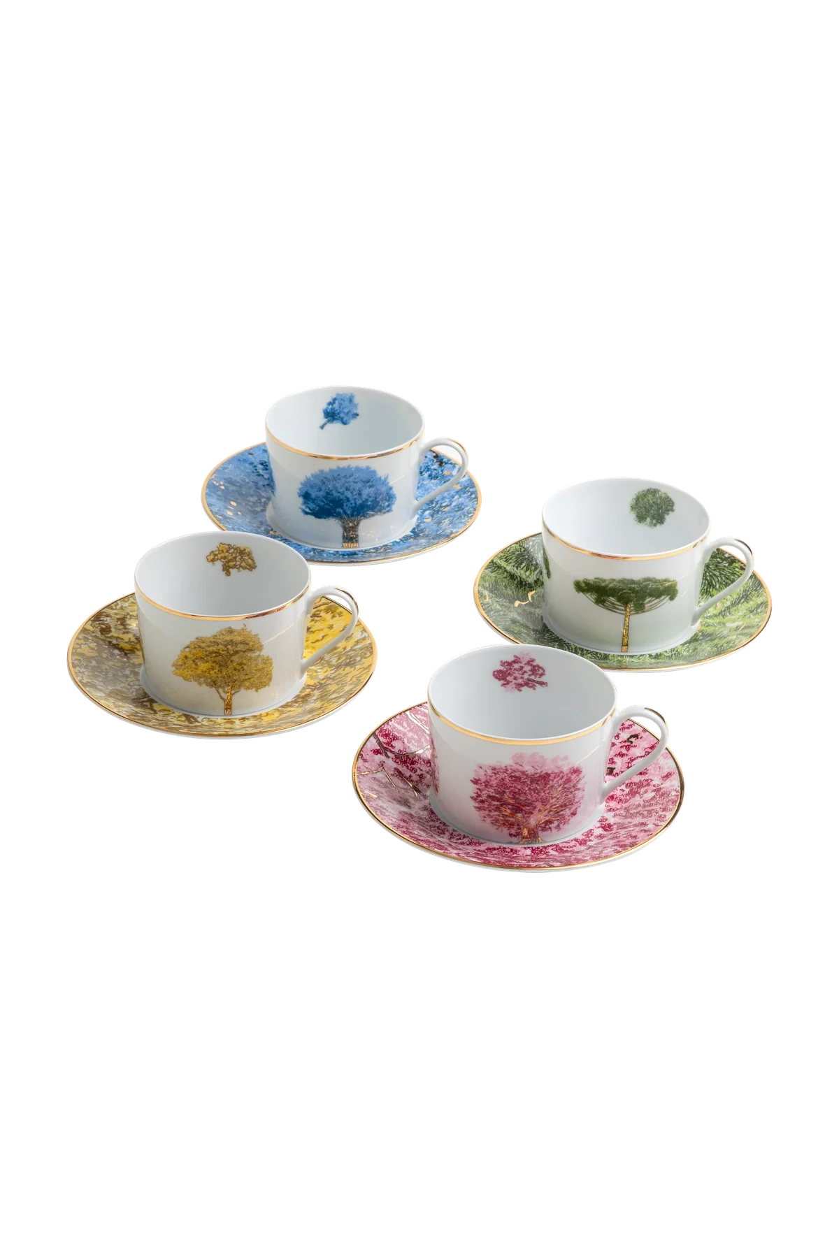 Tea Cup and Saucer Arvores do Brasil (4)
