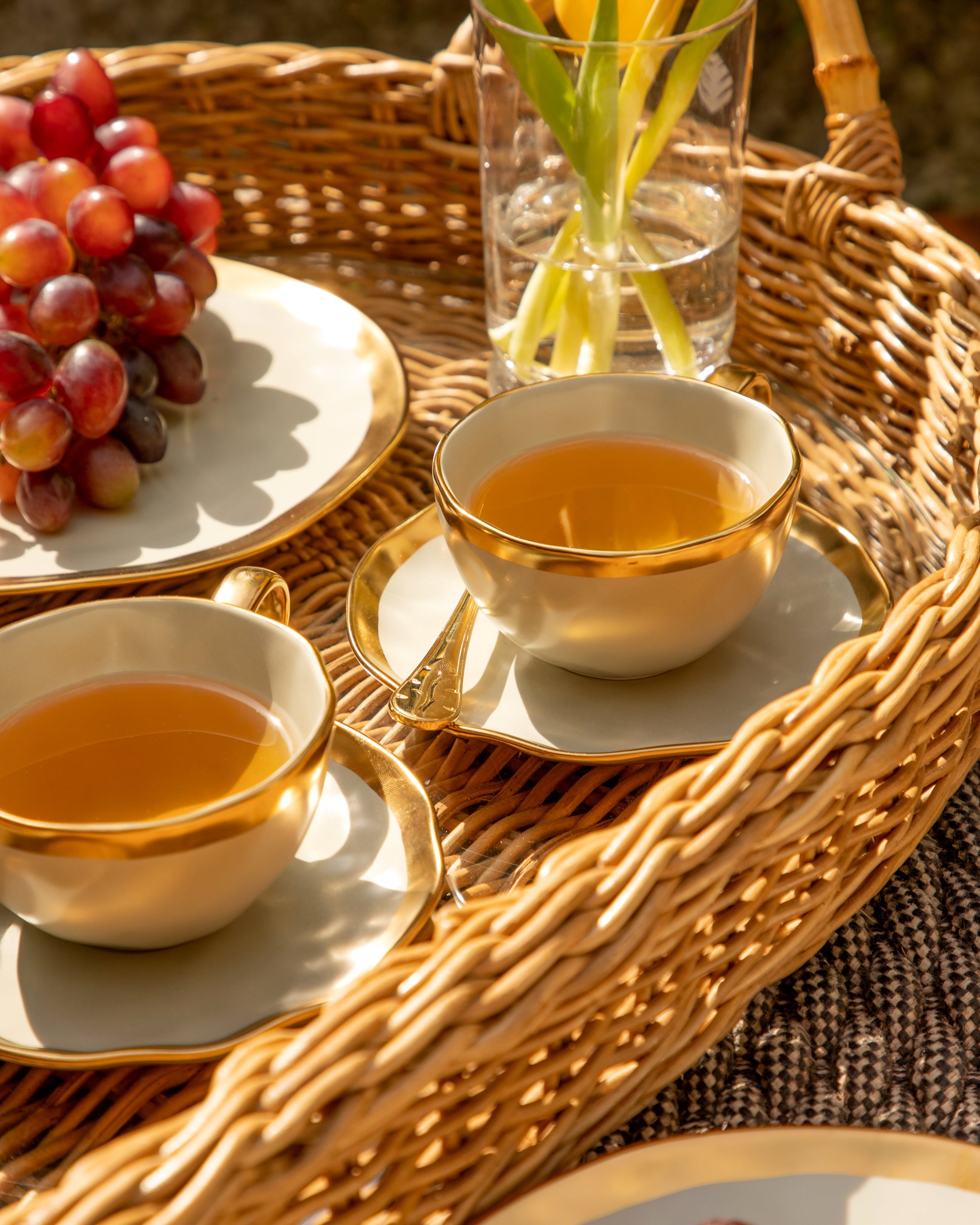Tea Cup and Saucer Mediterraneo Sand