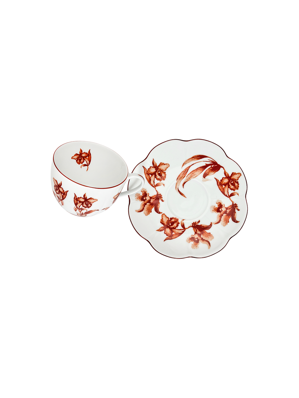 Tea Cup and Saucer Rouge de Fer
