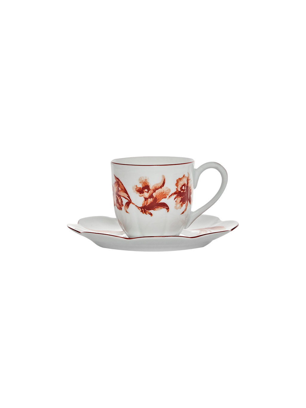 Espresso Cup and Saucer Rouge de Fer