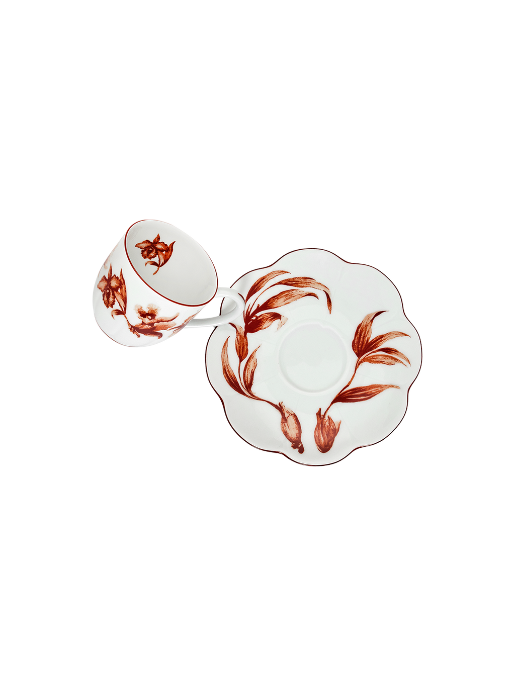 Espresso Cup and Saucer Rouge de Fer