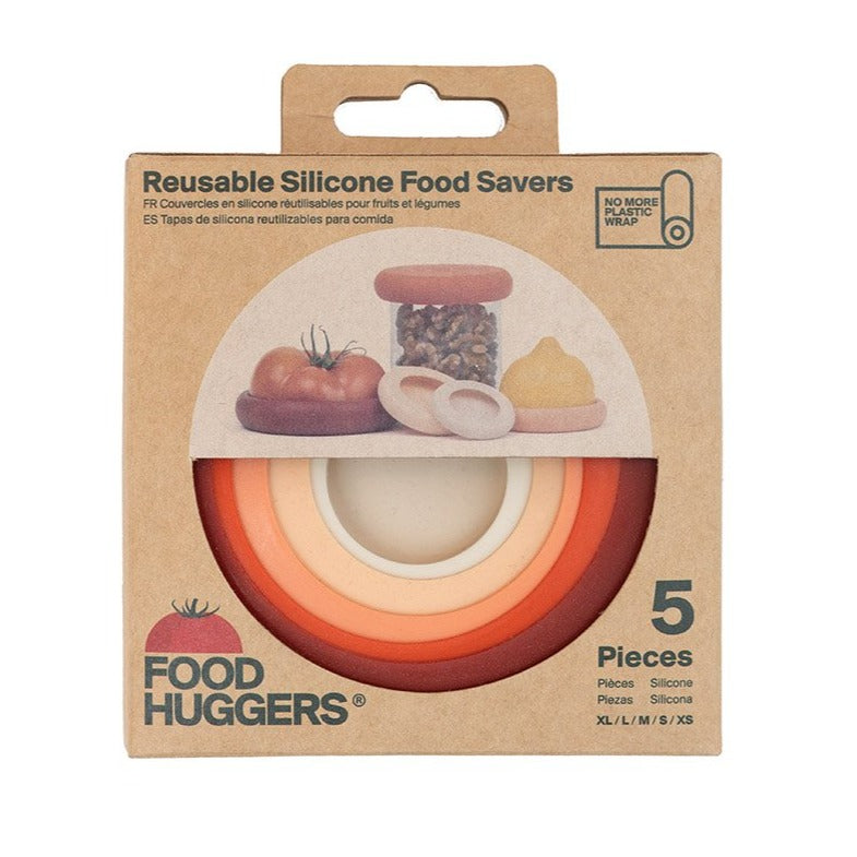 Reusable Silicone Food Savers - Set of 5