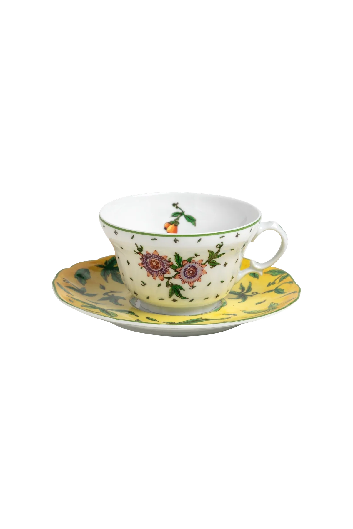 Tea Cup and Saucer Flor de Maracuja