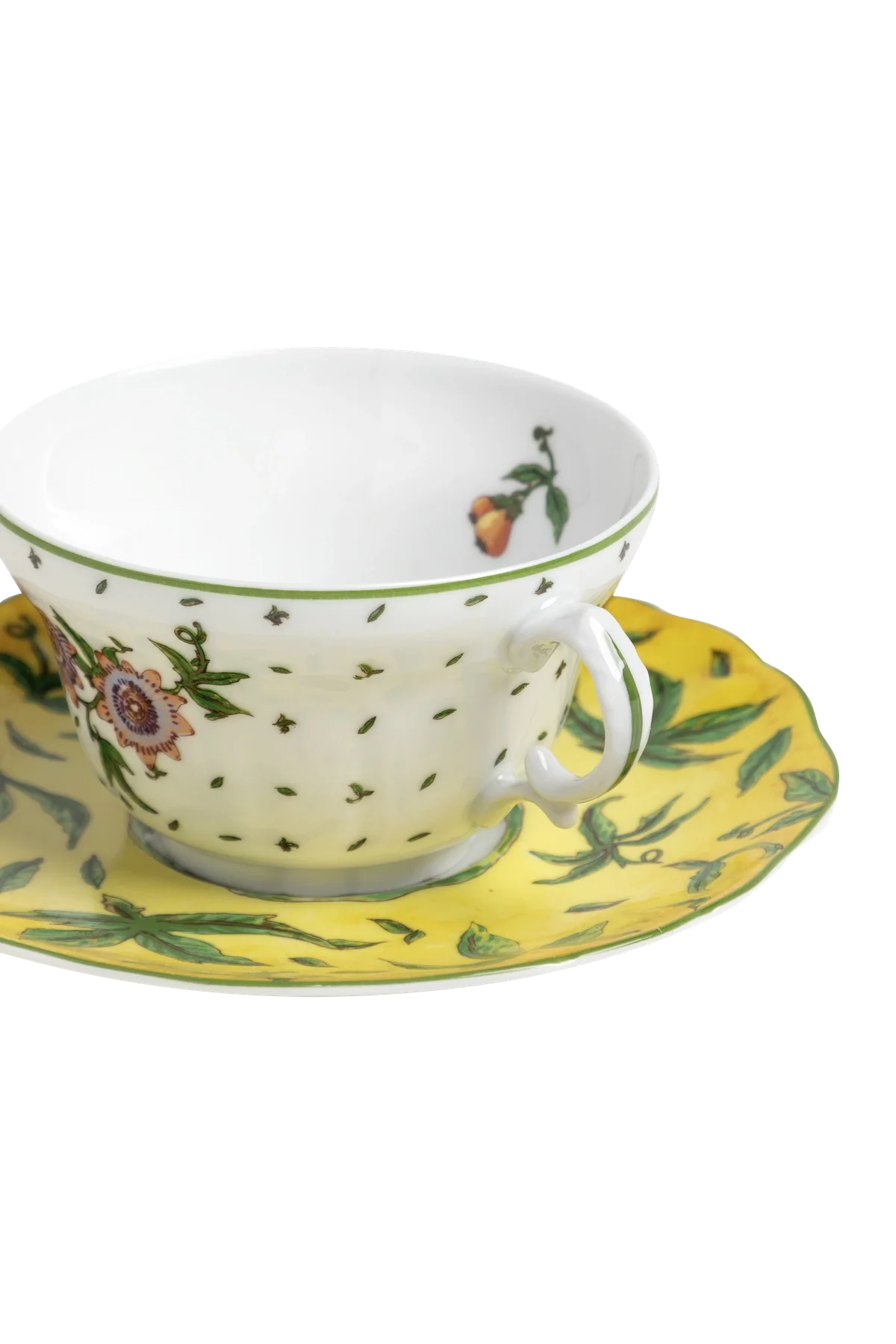Tea Cup and Saucer Flor de Maracuja