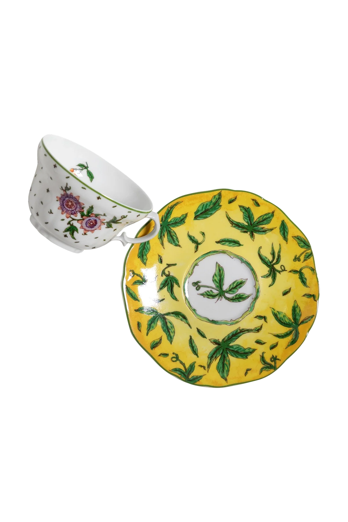 Tea Cup and Saucer Flor de Maracuja
