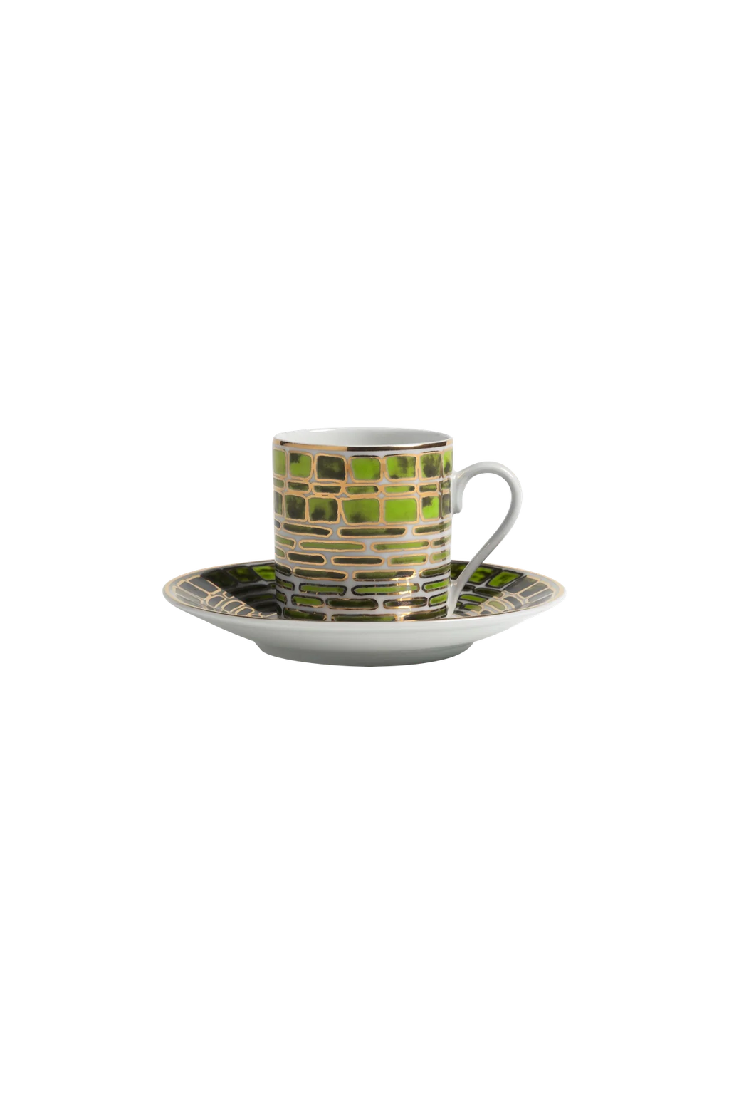Espresso Cup and Saucer Jade Green