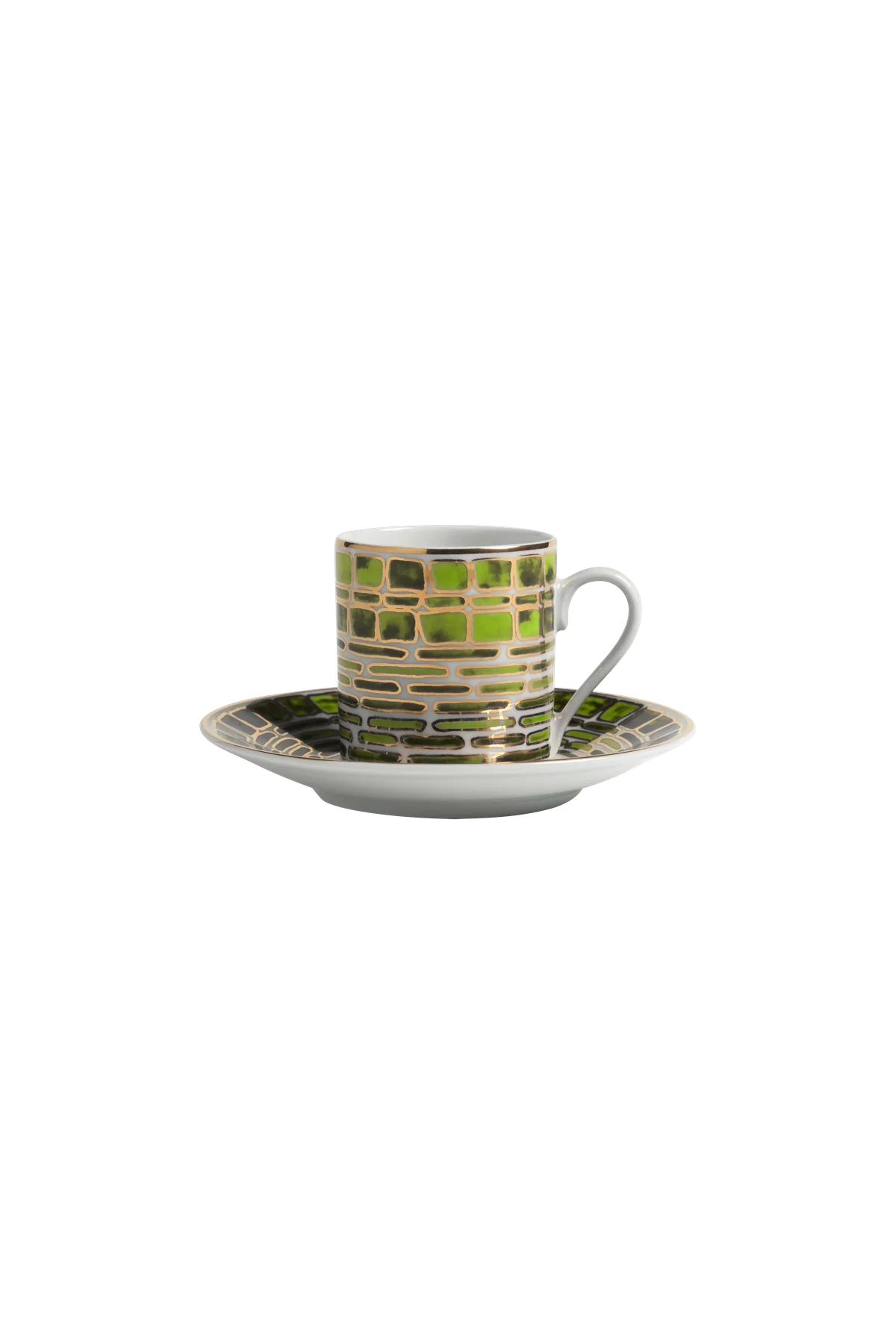 Espresso Cup and Saucer Jade Green