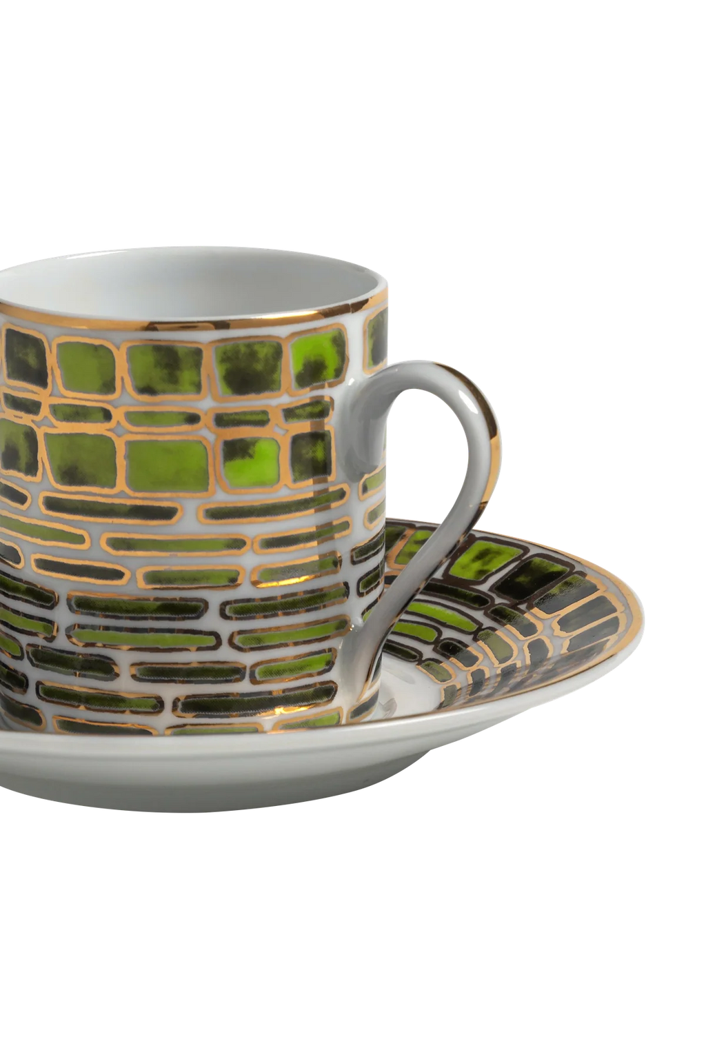Espresso Cup and Saucer Jade Green
