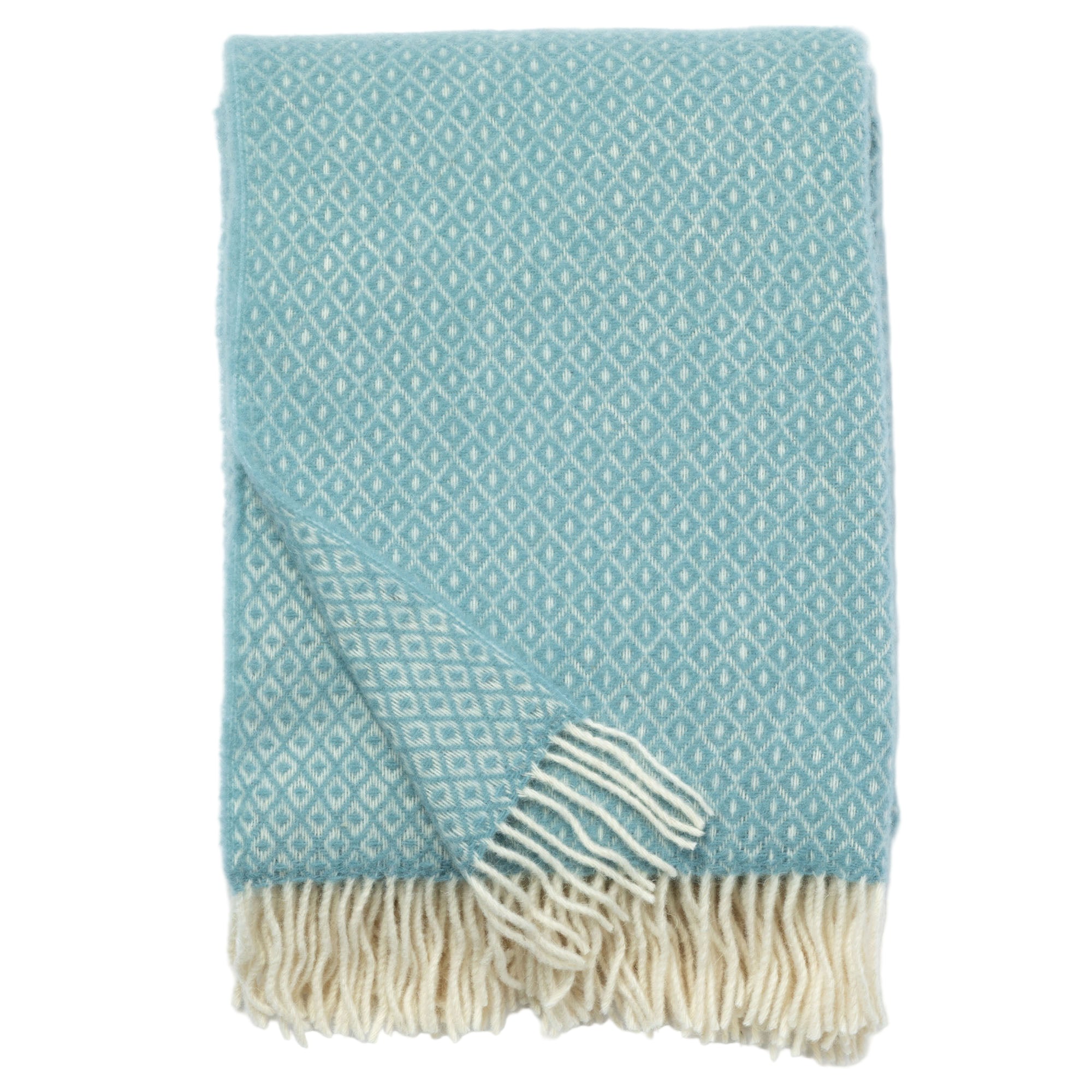 Ukrainian 100% Wool Fringed Throw Blanket