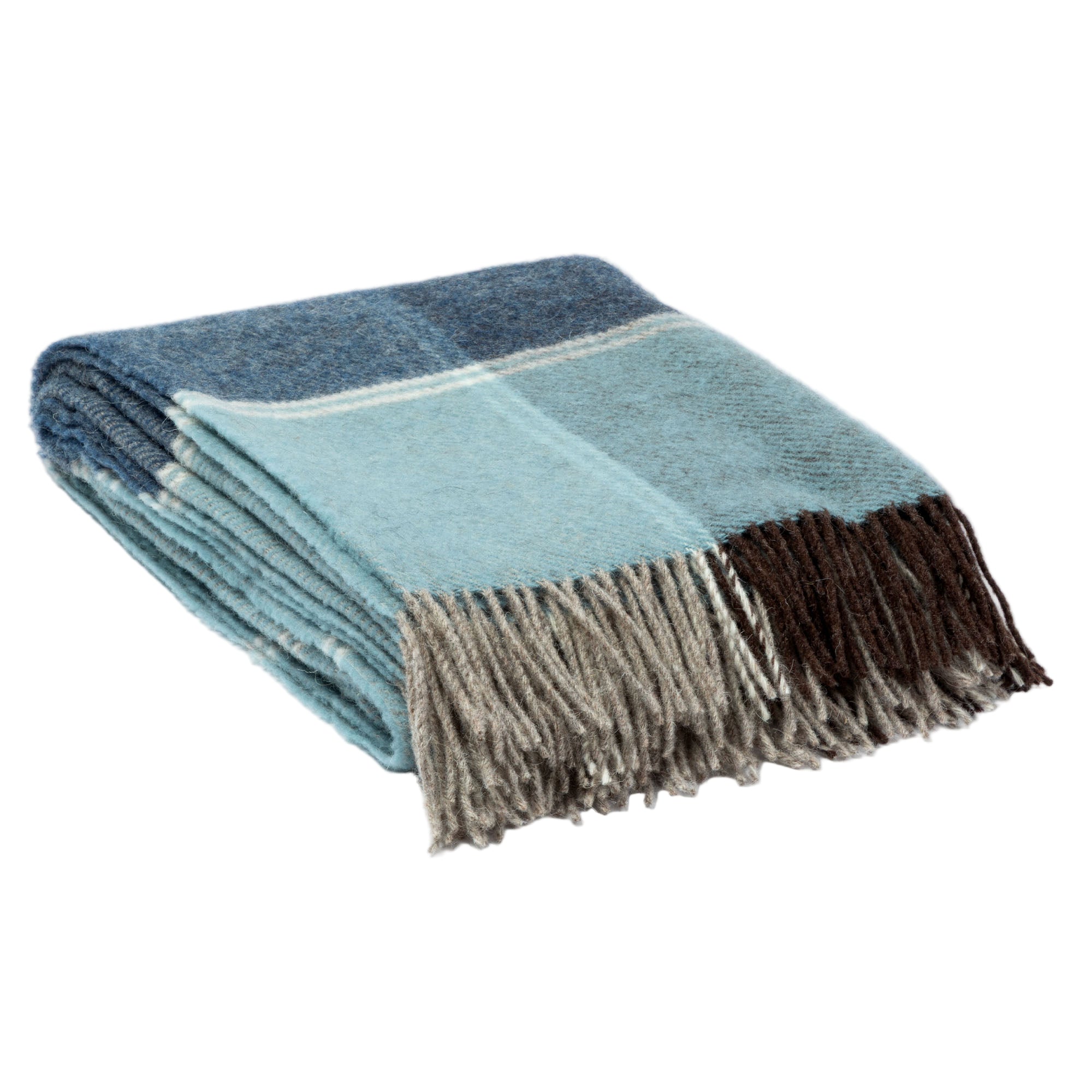 Ukrainian 100% Wool Fringed Throw Blanket