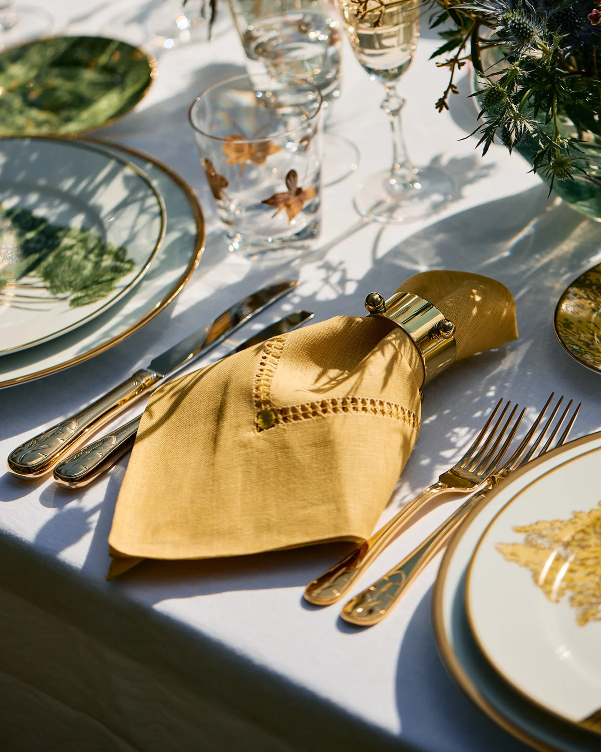 Flatware Tania Bulhoes Gold-Plated Stainless Steel (8)