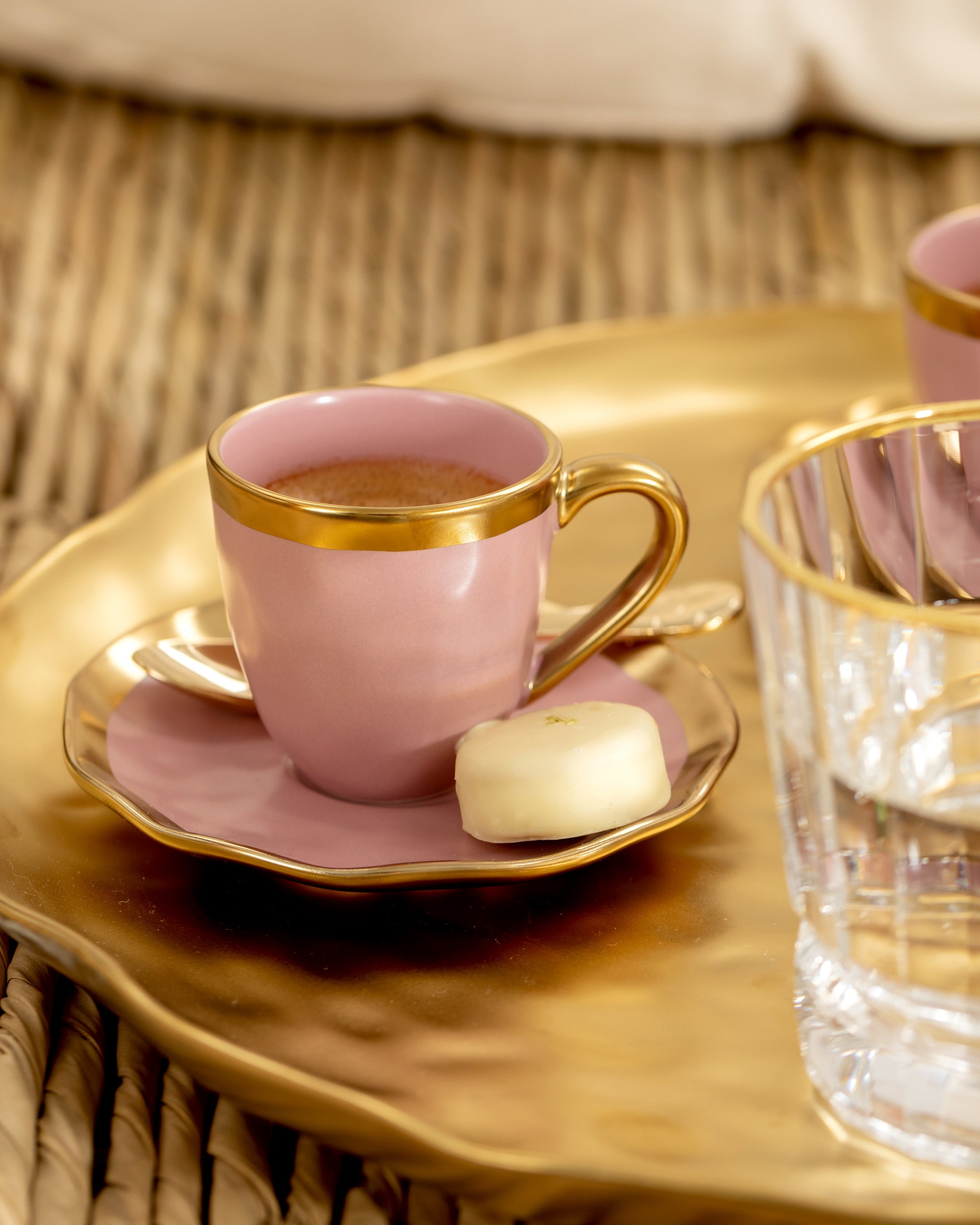 Espresso Cup and Saucer Mediterraneo Pink
