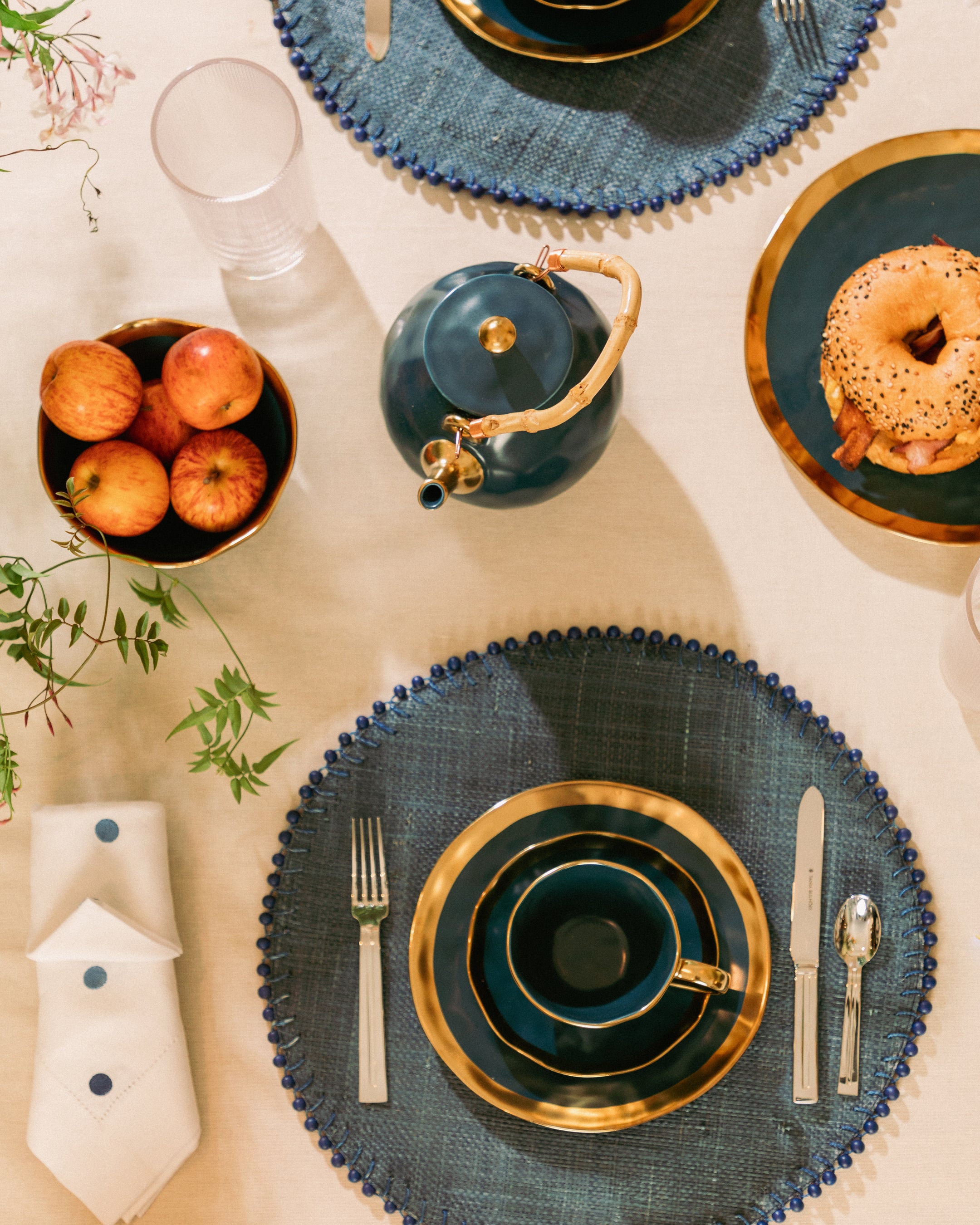 Espresso Cup and Saucer Mediterraneo Cobalt Blue
