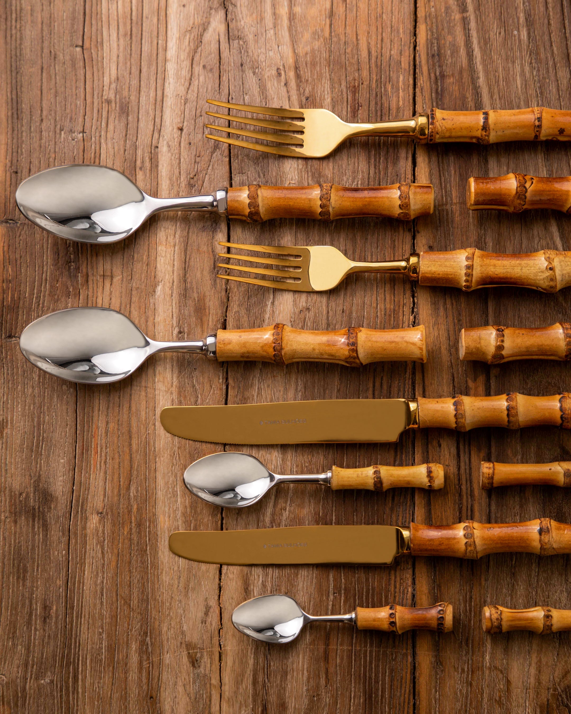 Flatware Angra Stainless Steel Bamboo (8)