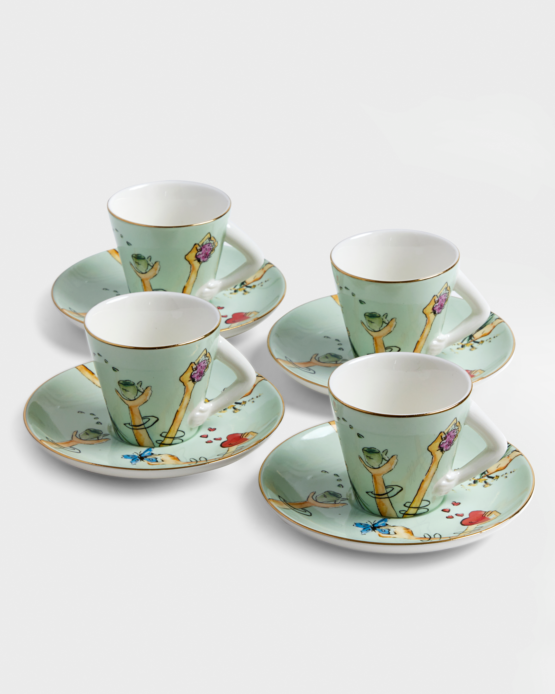 Espresso Cup and Saucer Tesouros (4)