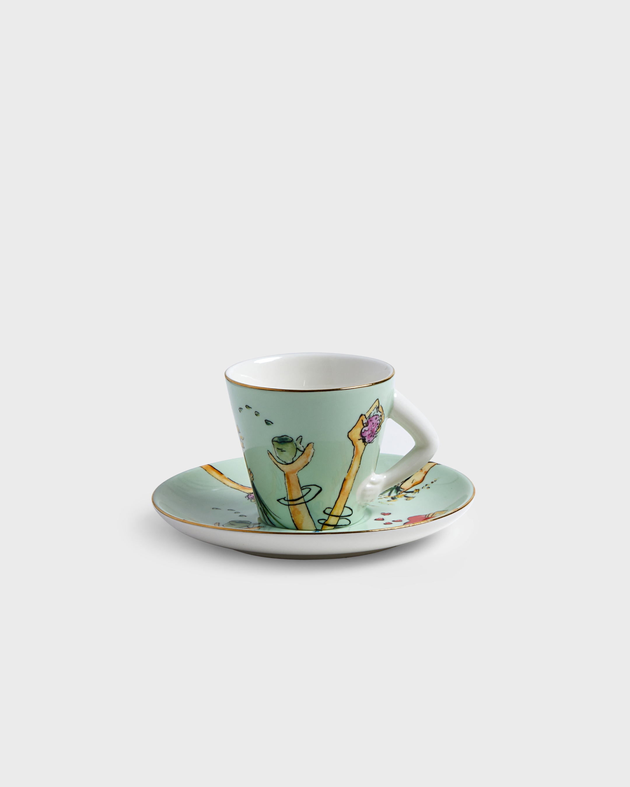 Espresso Cup and Saucer Tesouros (4)