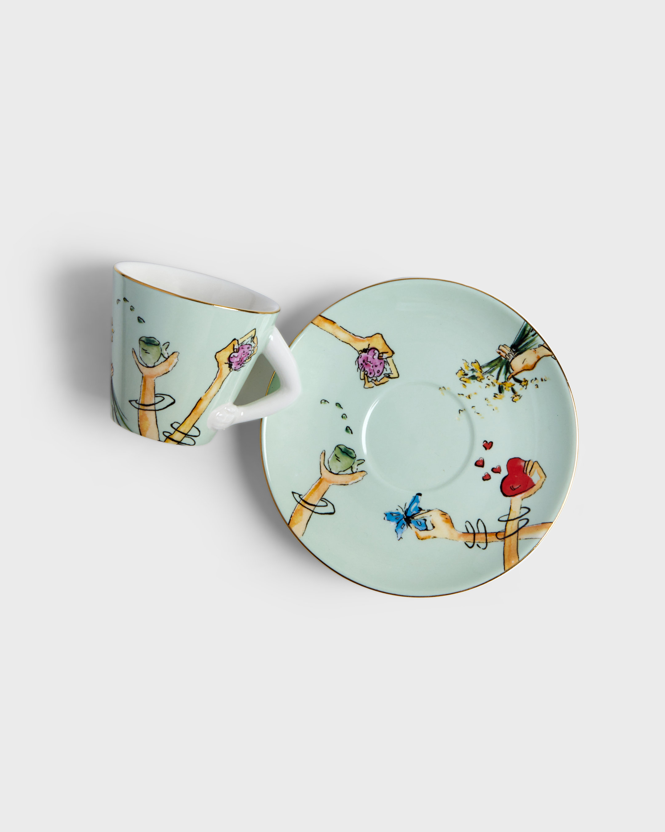 Espresso Cup and Saucer Tesouros (4)