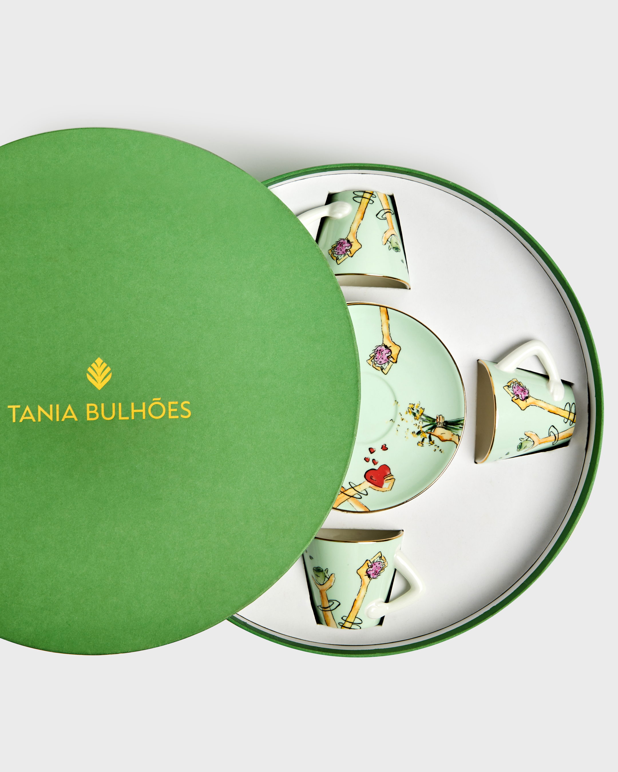 Espresso Cup and Saucer Tesouros (4)