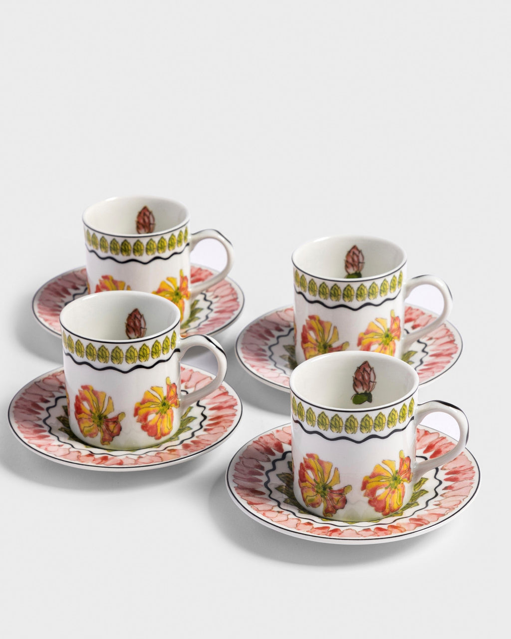 Espresso Cup and Saucer Tropicos (set of 4)