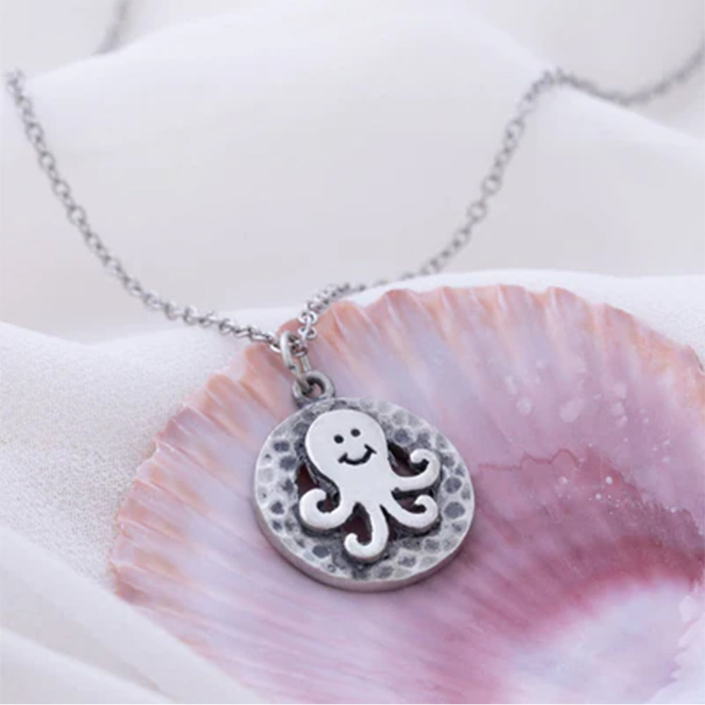 Under the Sea Pewter Necklace
