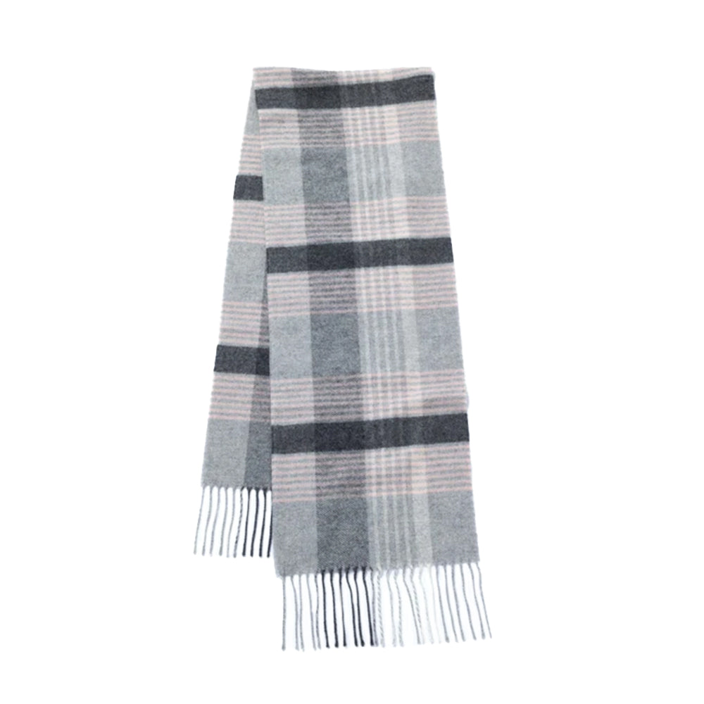Ukrainian Merino Wool & Cashmere Plaid Scarf
