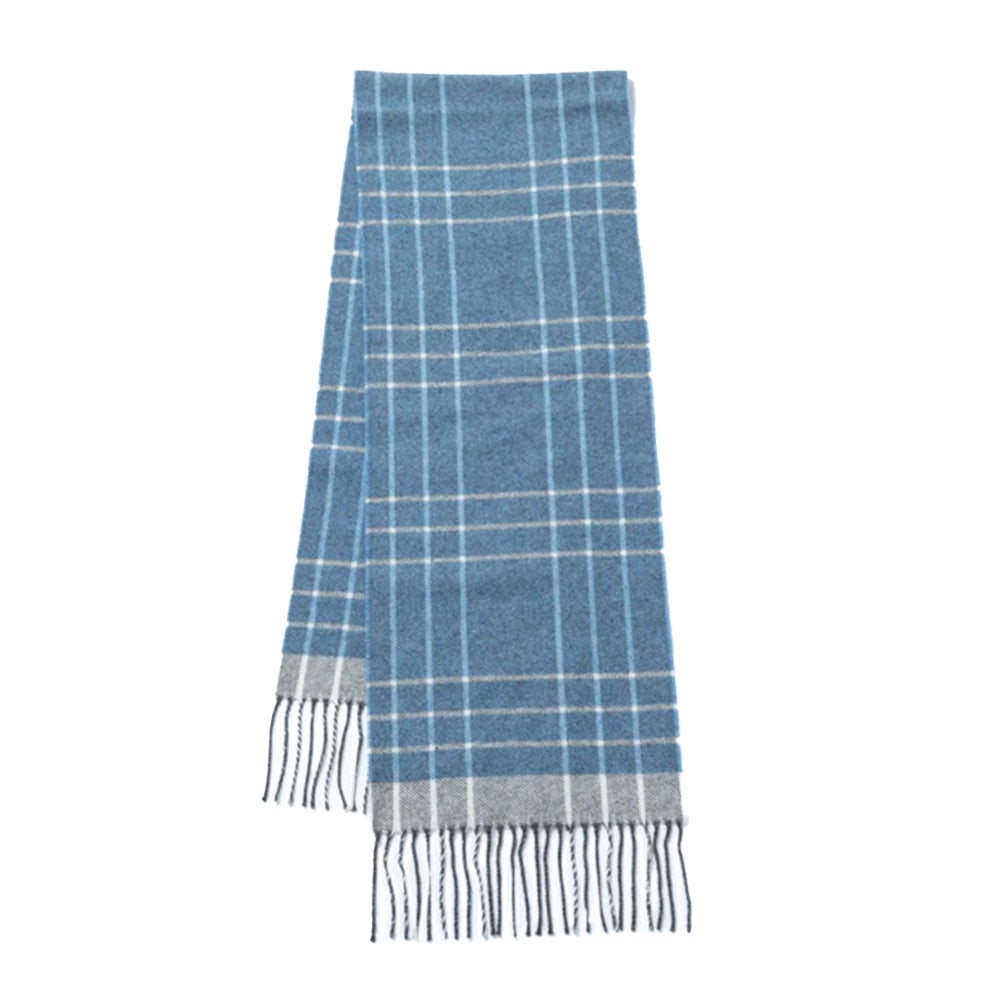 Ukrainian Merino Wool & Cashmere Plaid Scarf