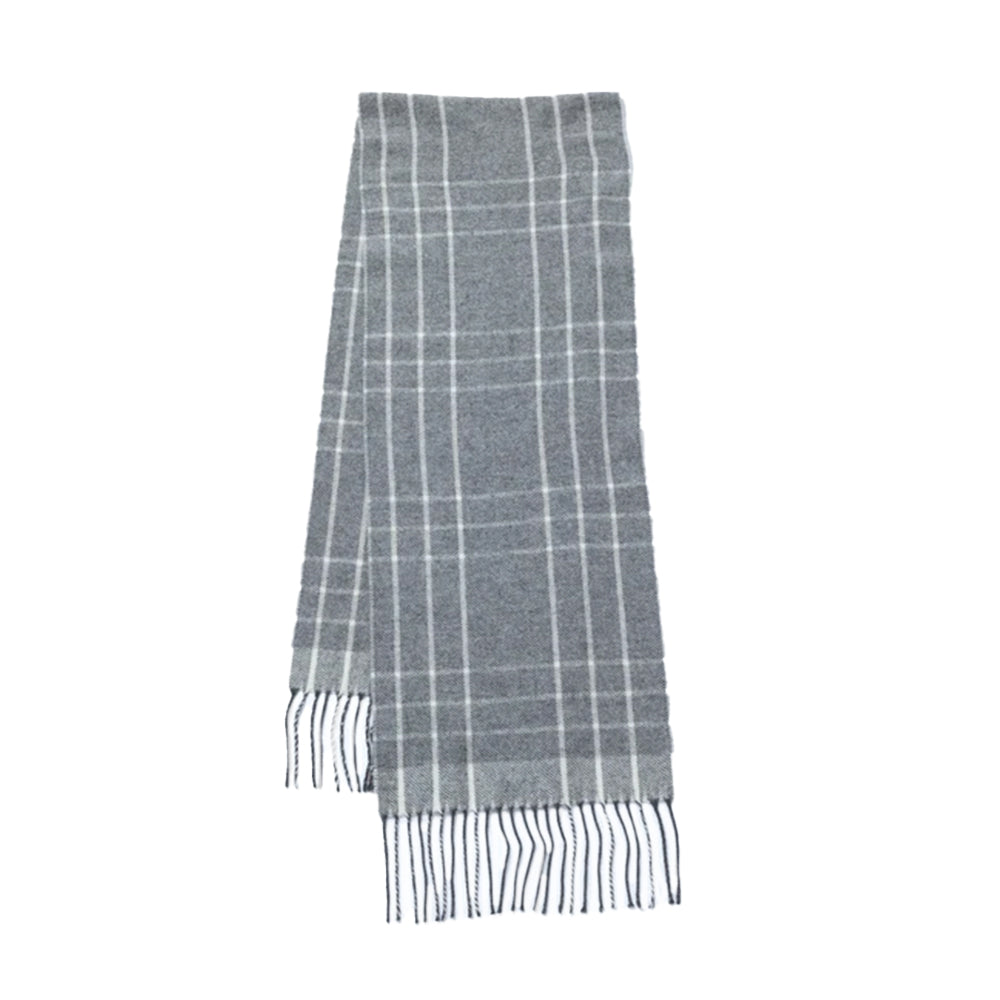 Ukrainian Merino Wool & Cashmere Plaid Scarf