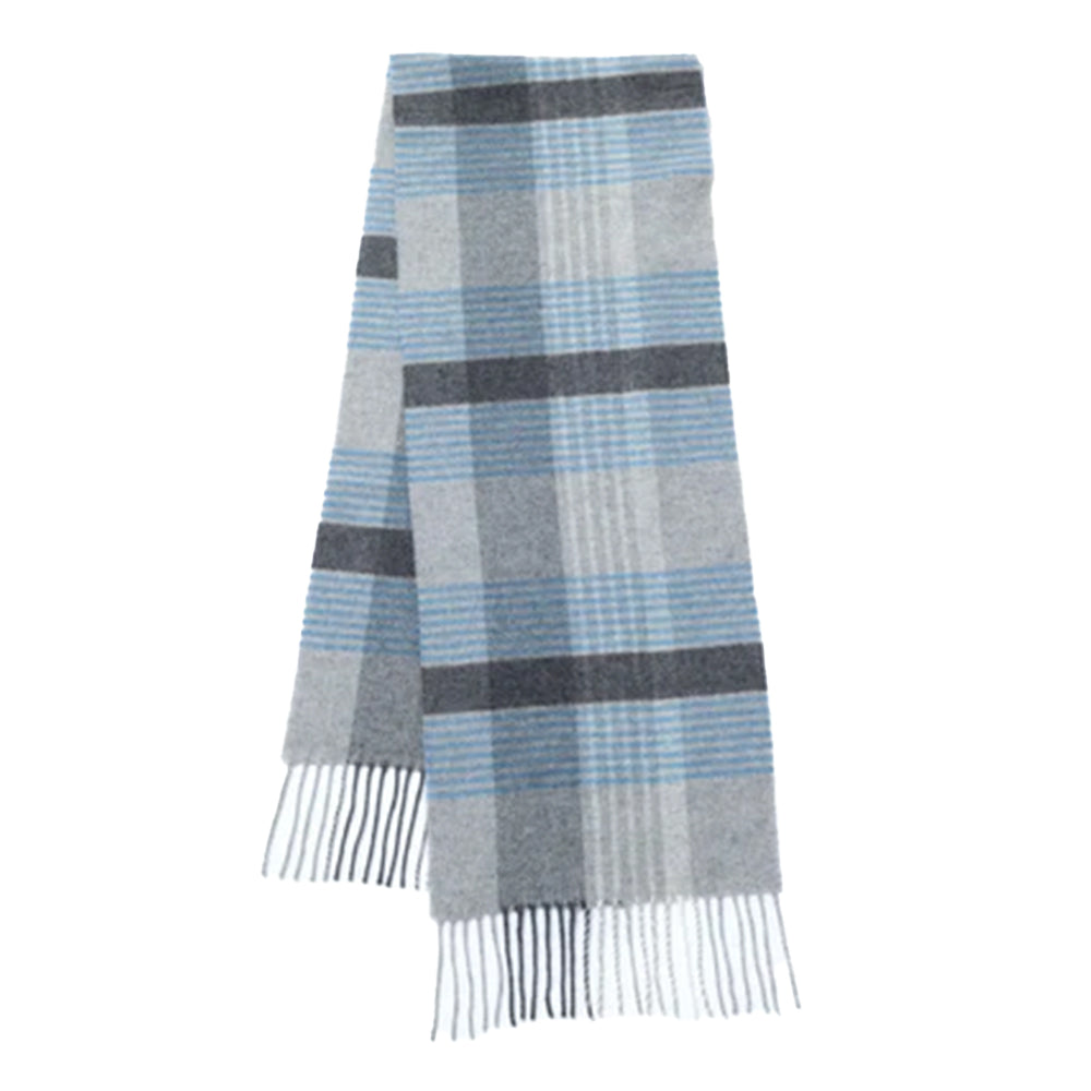 Ukrainian Merino Wool & Cashmere Plaid Scarf
