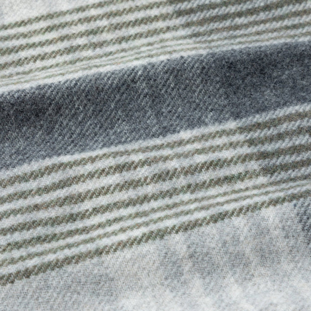 Ukrainian Merino Wool & Cashmere Plaid Scarf