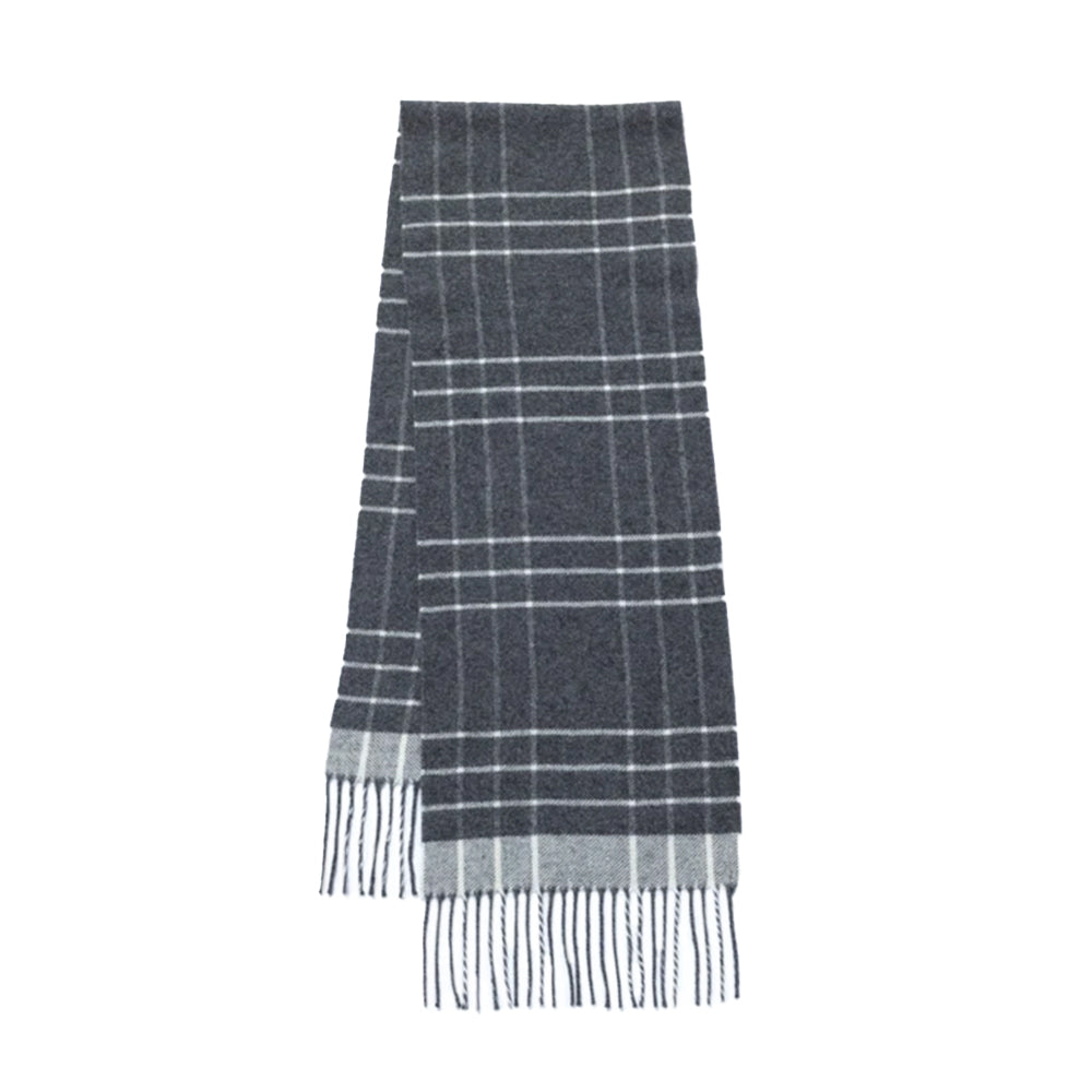 Ukrainian Merino Wool & Cashmere Plaid Scarf