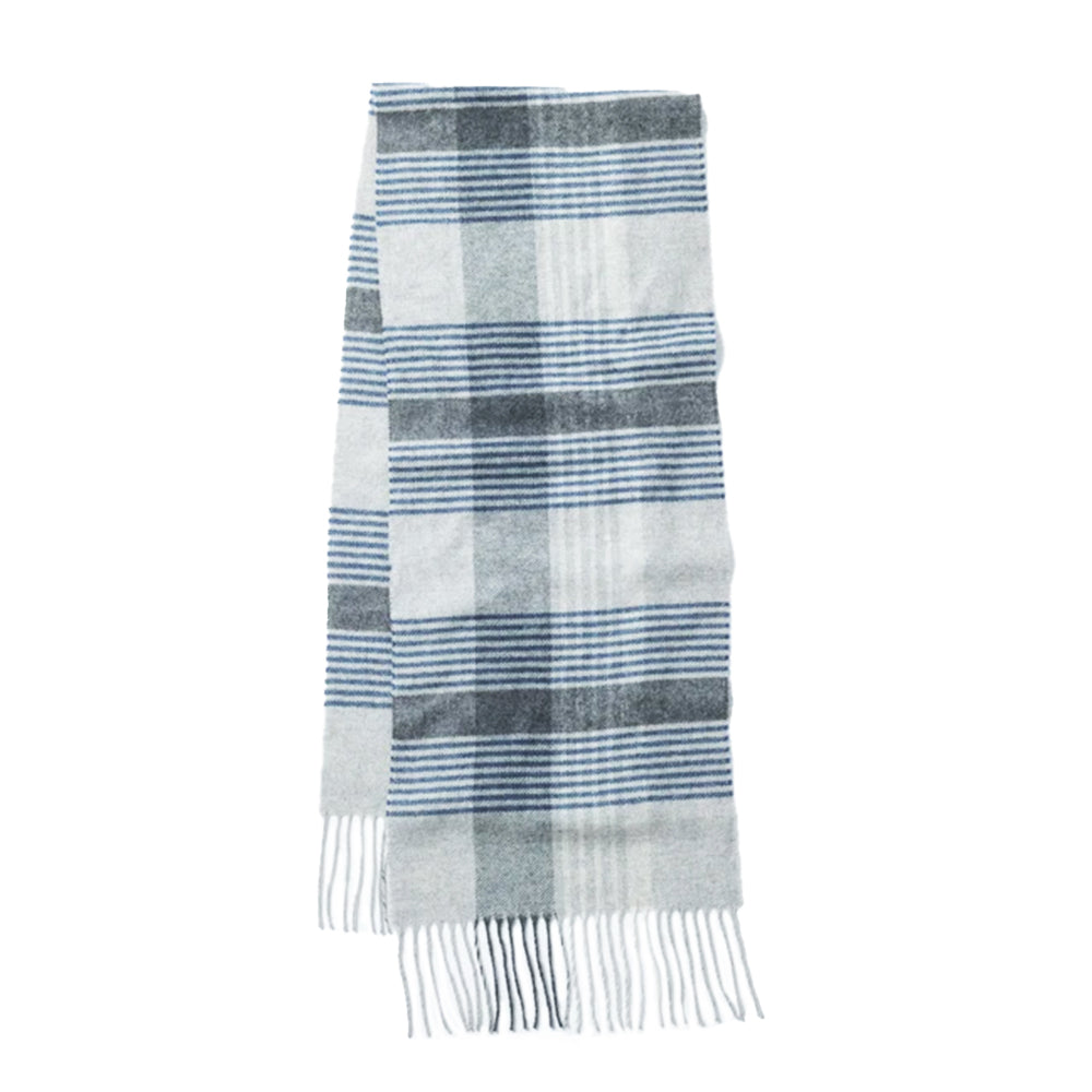 Ukrainian Merino Wool & Cashmere Plaid Scarf