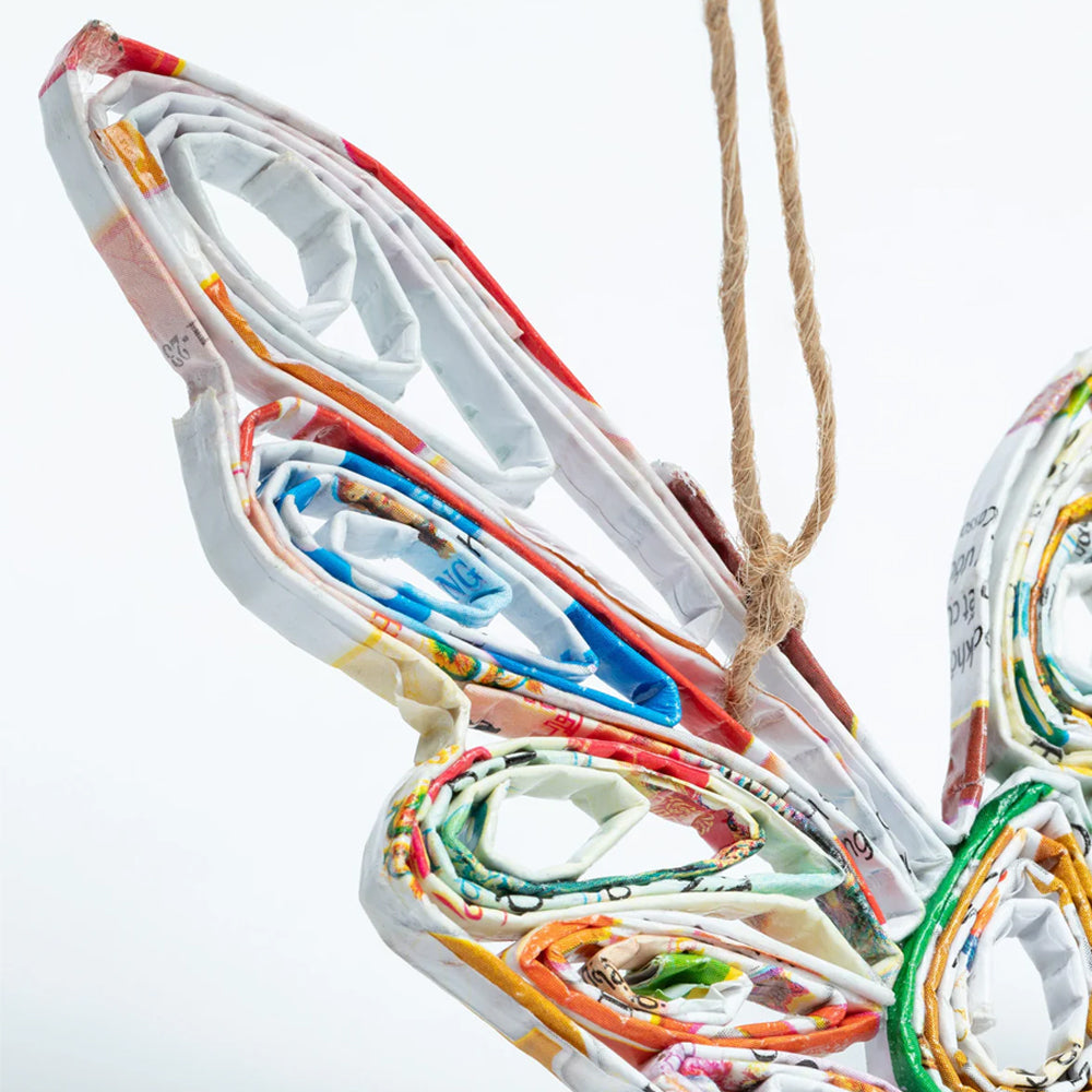 Recycled Magazine Ornament | Handmade, Fair Trade