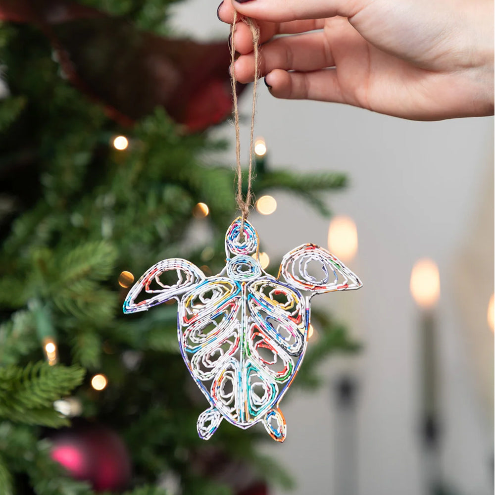 Recycled Magazine Ornament | Handmade, Fair Trade