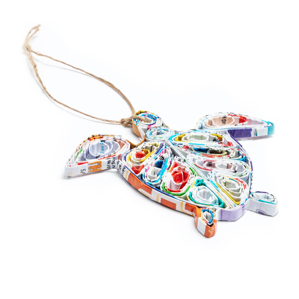 Recycled Magazine Ornament | Handmade, Fair Trade