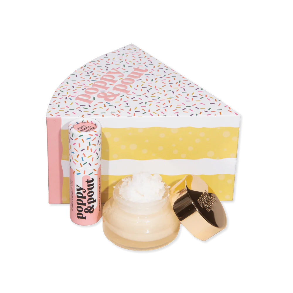 Poppy & Pout Birthday Cake Lip Care Duo