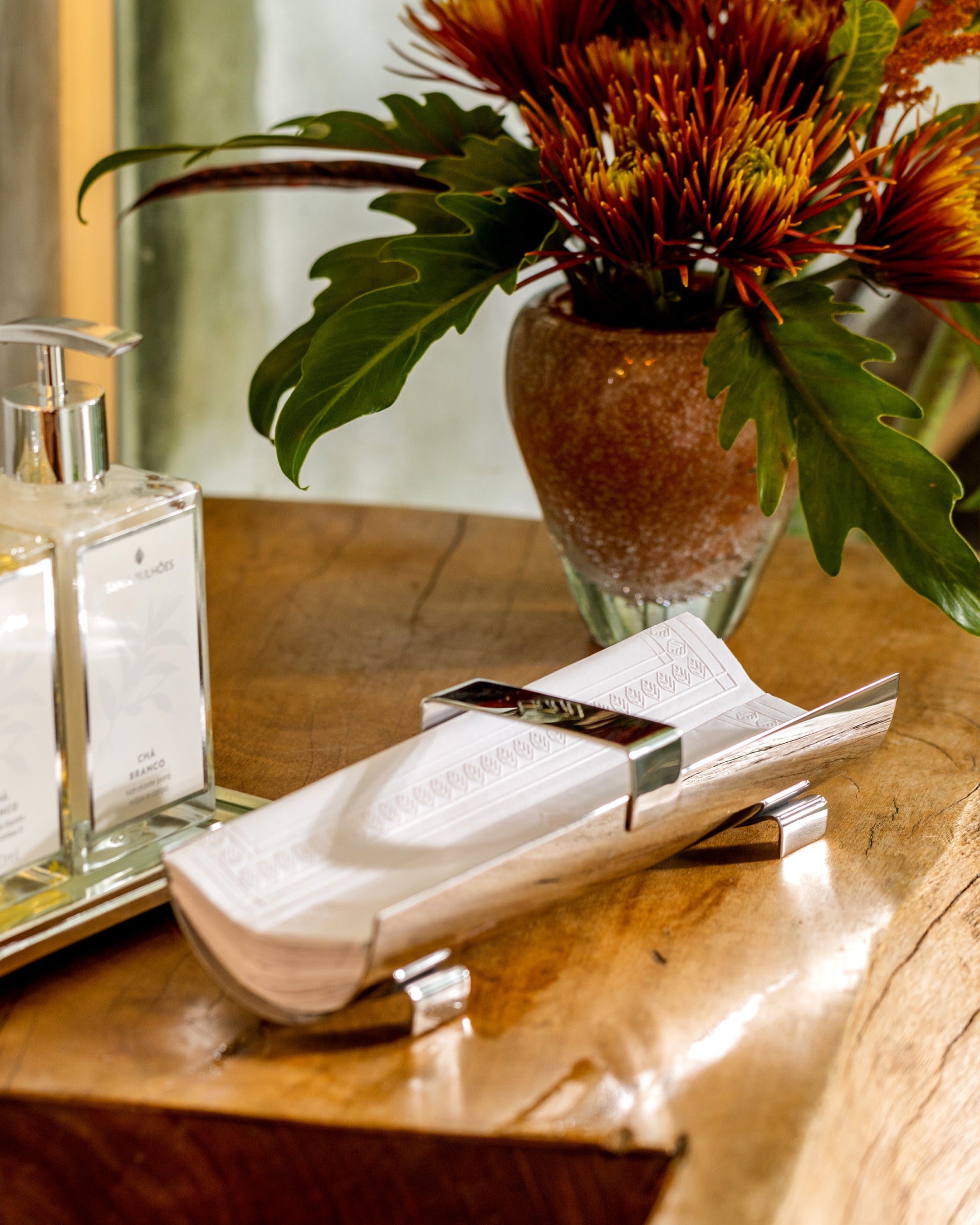 Hand Towel Tray Tania Bulhoes Stainless Steel