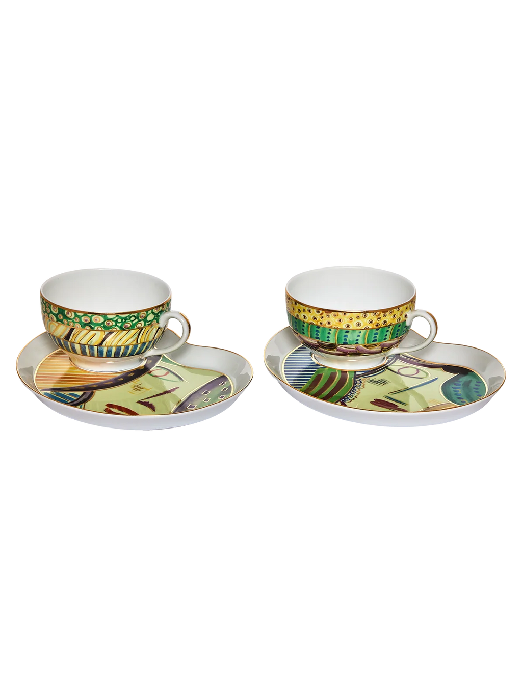 Tea Cup and Petit Four Portrait (set of 2)