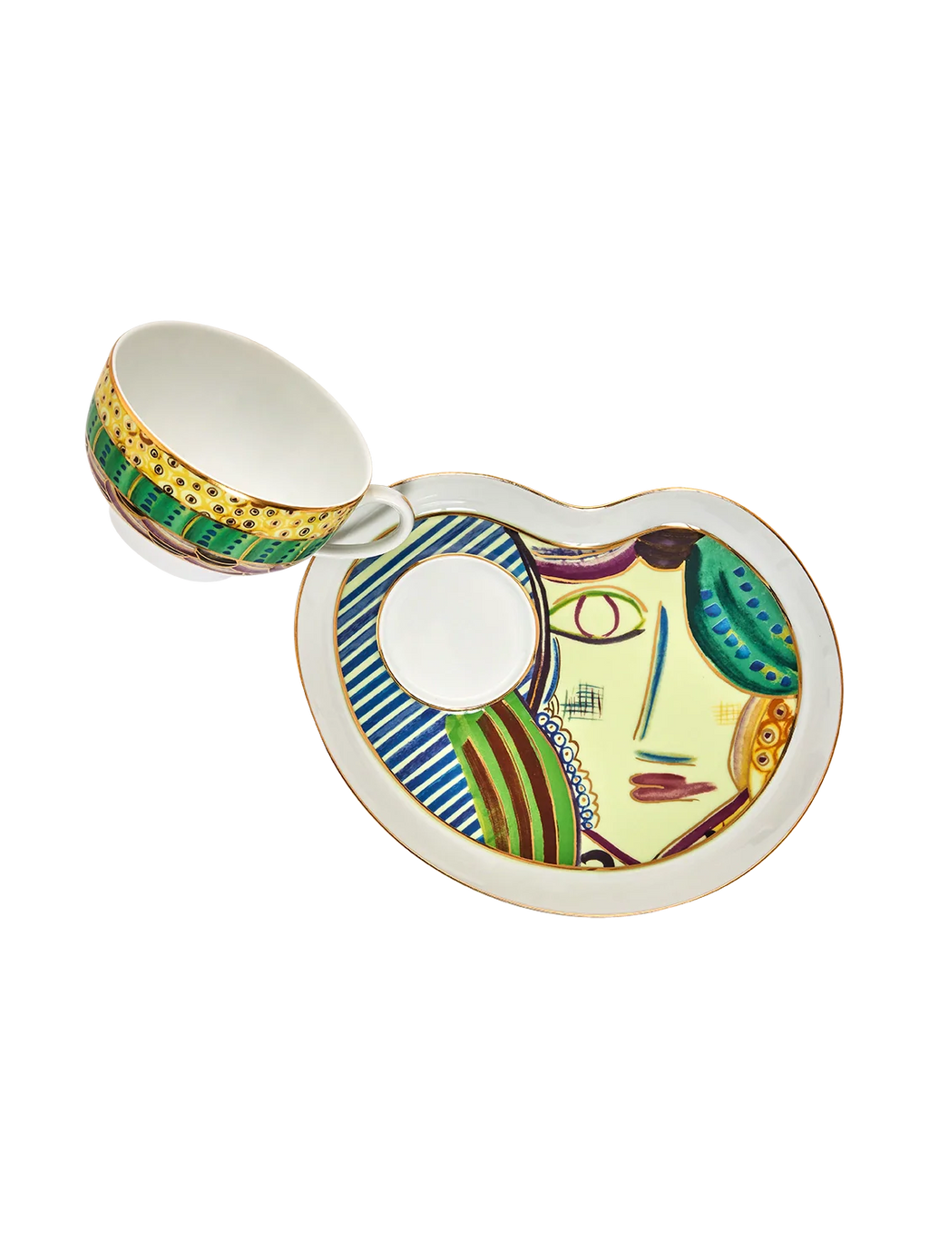 Tea Cup and Petit Four Portrait (set of 2)