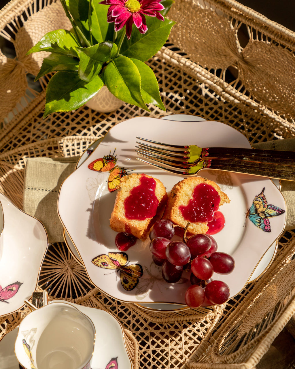 Dessert Plate Borboleta (3)