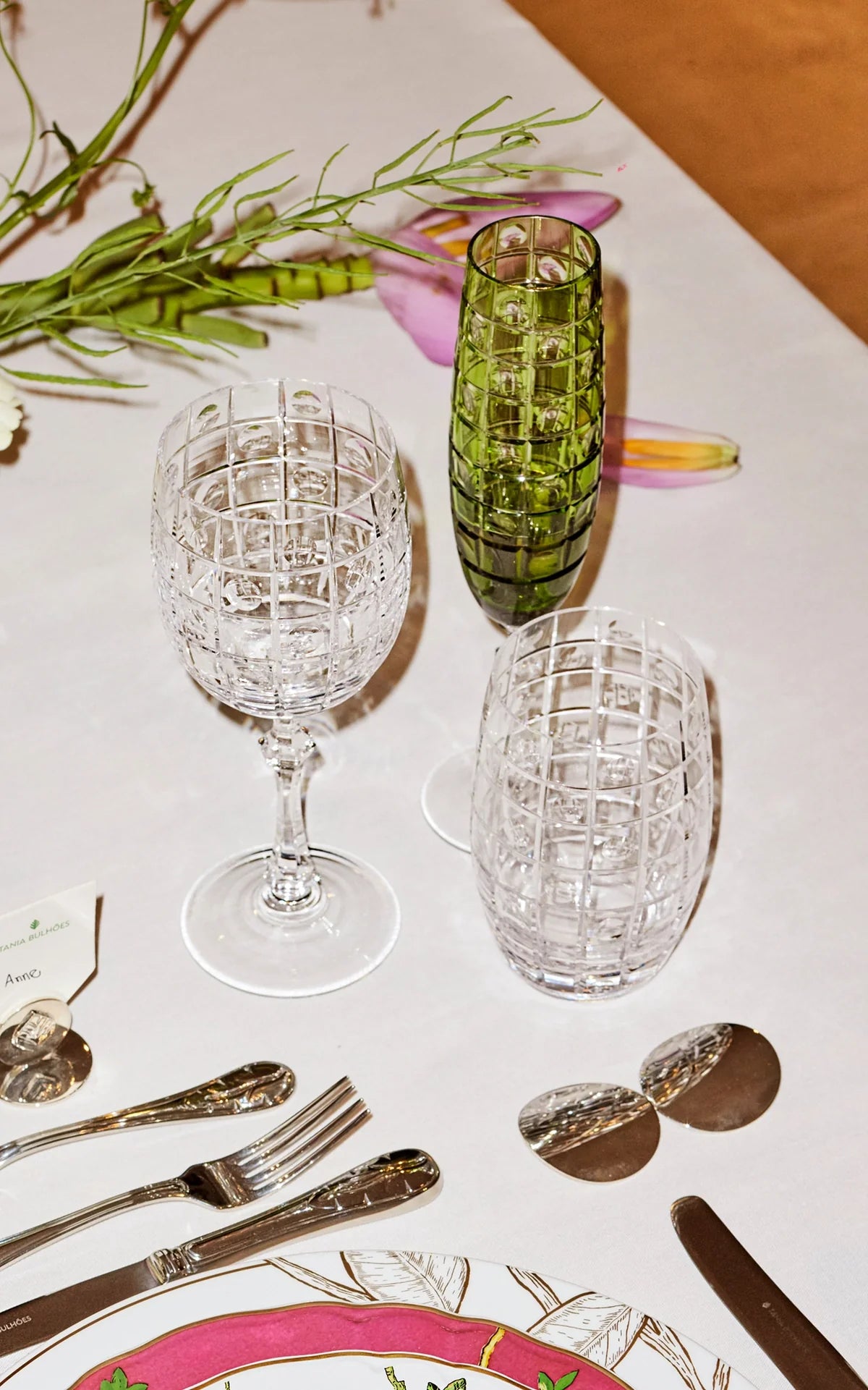 Water Glass Jacaranda Clear