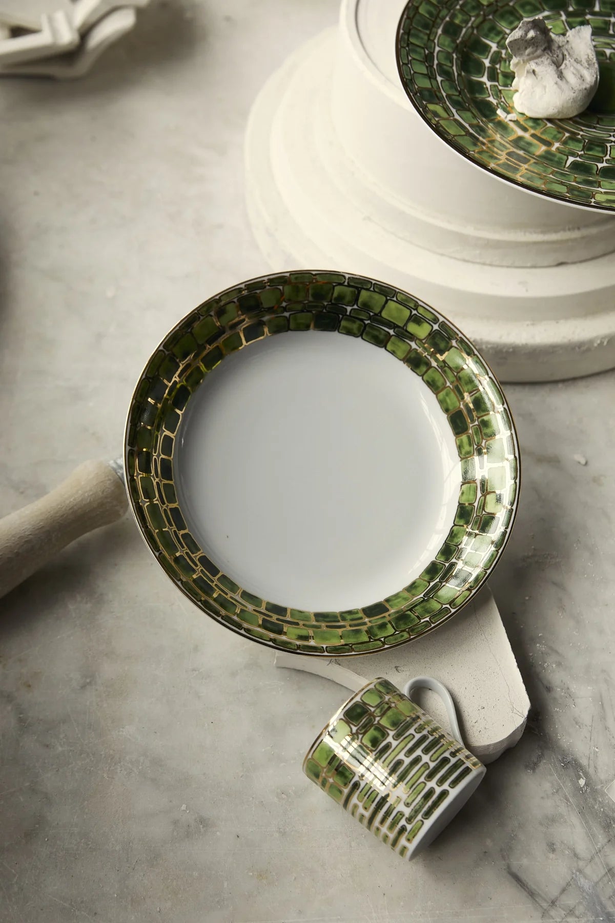 Soup Plate Jade Green