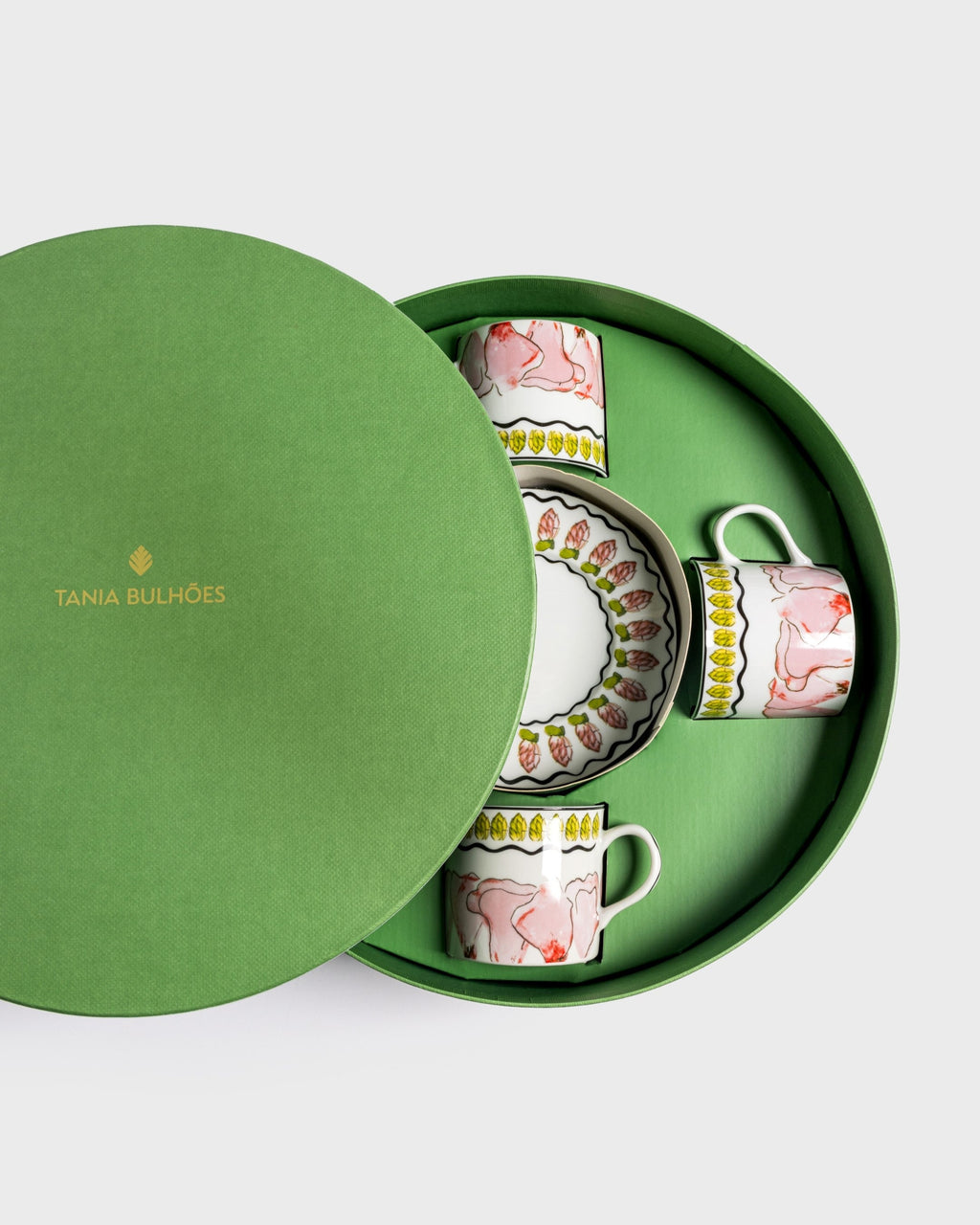 Tea Cup and Saucer Tropicos (set of 4)