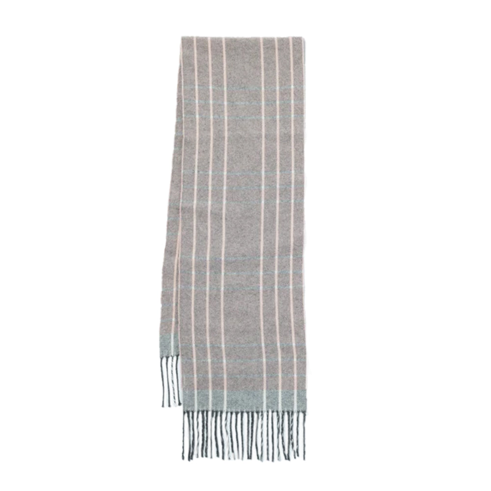 Ukrainian Merino Wool & Cashmere Plaid Scarf