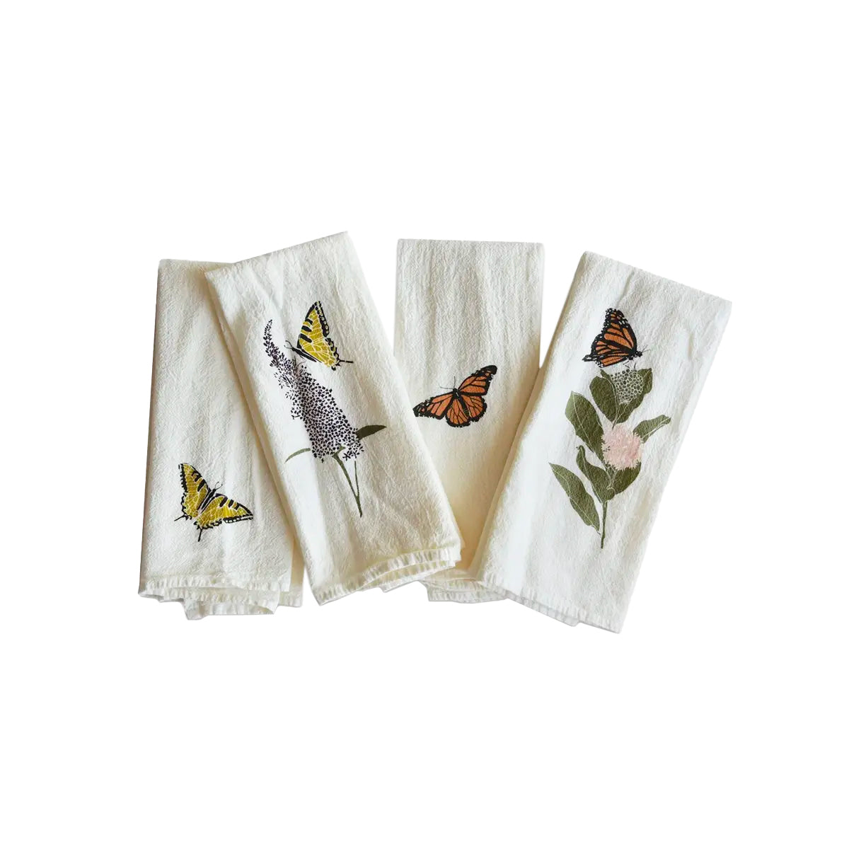 Set of 4 Cotton Flour Sack Napkins
