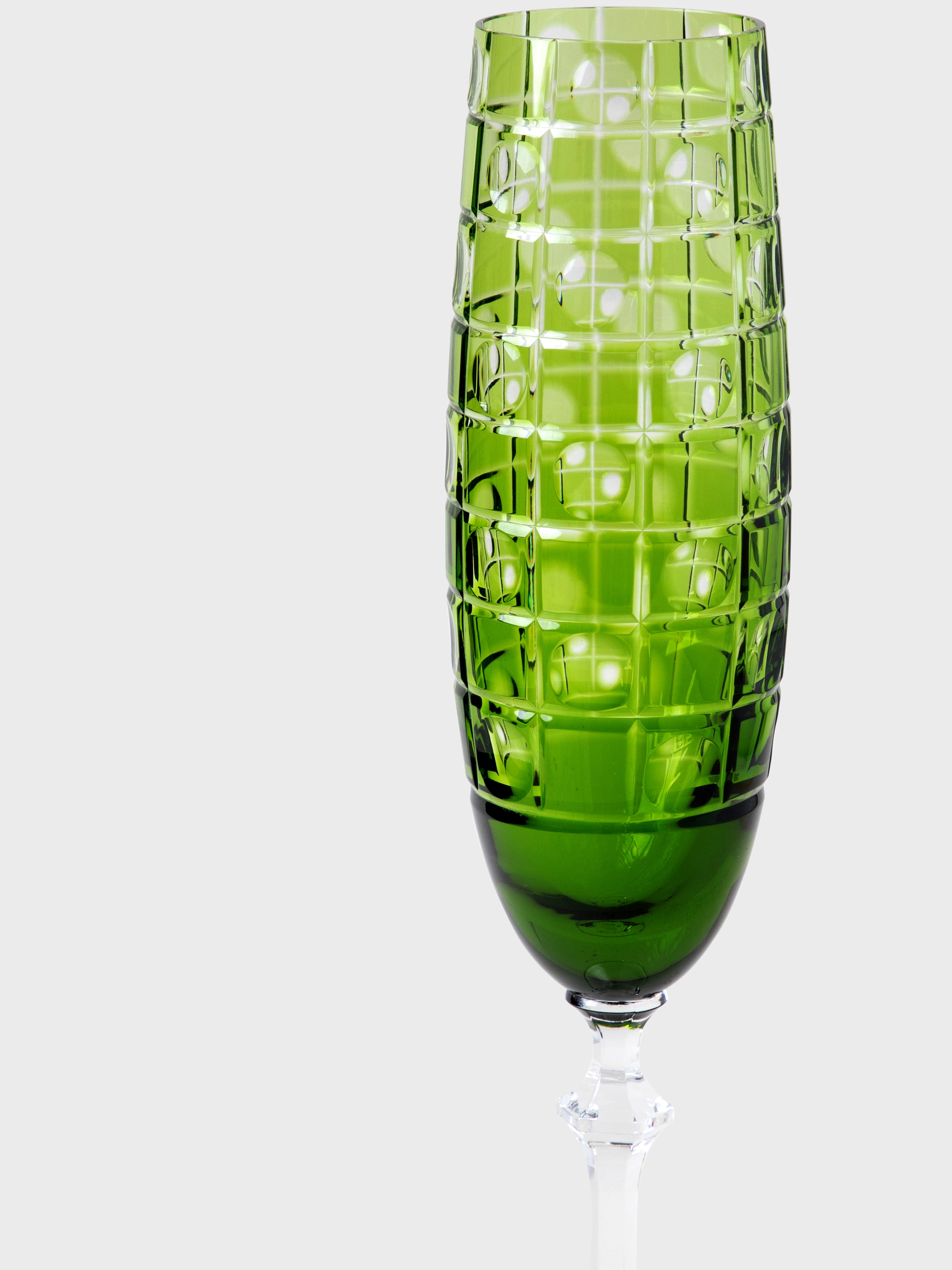 Champagne Glass Jacaranda Green