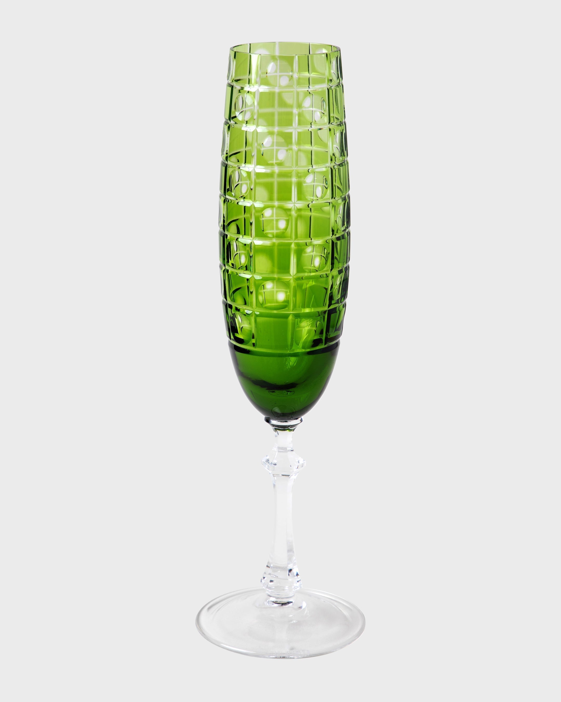 Champagne Glass Jacaranda Green